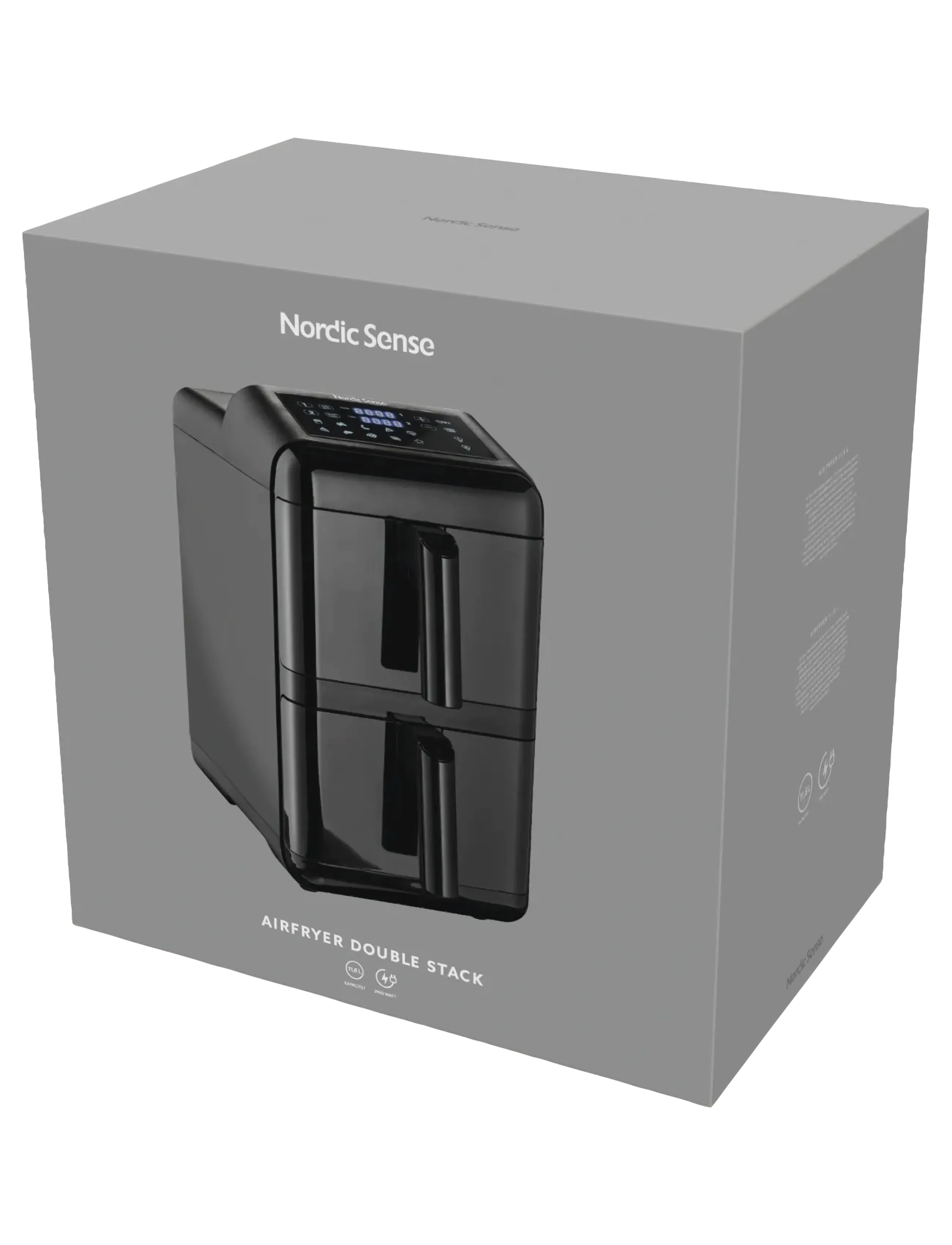 Nordic Sense - Airfryer double stack 2900 watt - airfryers - svart - 3