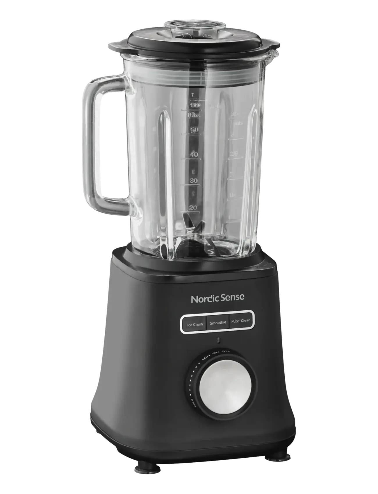 Nordic Sense Blender 1800 Watt 1,8 Liter Sort, Mixer og blender, Sort, Str: 1.8 LITER x 21.5