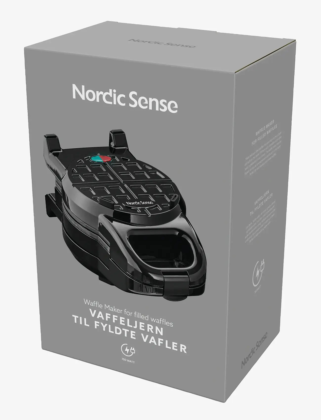 Nordic Sense - Stuffed waffle maker 700 watt Black - weitere küchengeräte - black - 2