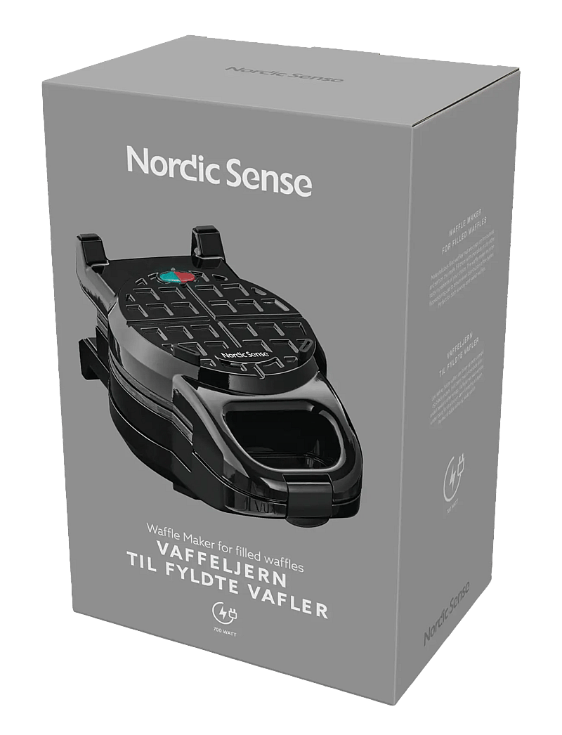 Nordic Sense - Stuffed waffle maker 700 watt Black - weitere küchengeräte - black - 2