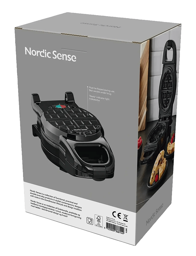 Nordic Sense - Stuffed waffle maker 700 watt Black - weitere küchengeräte - black - 3