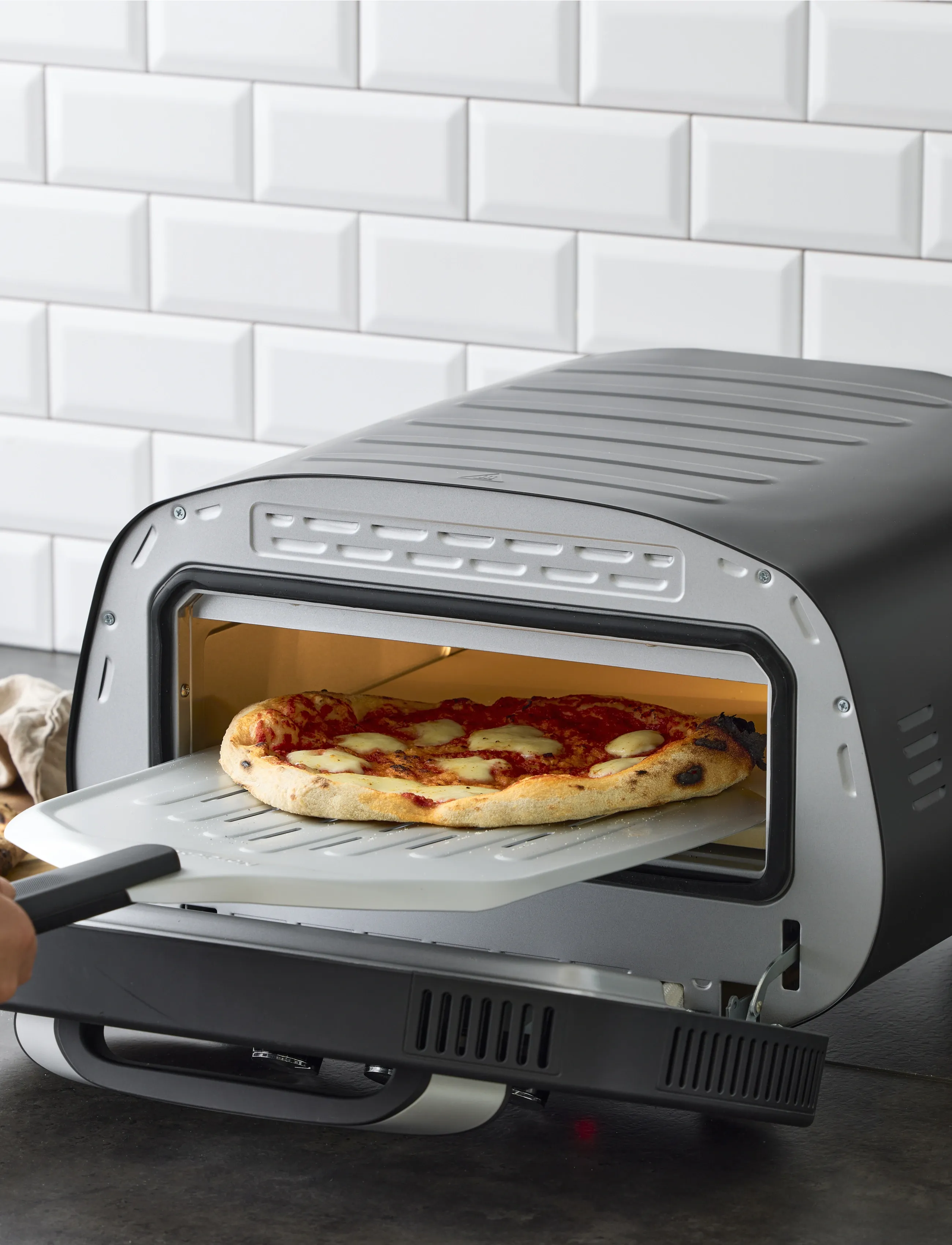 Nordic Sense - Pizzaovn elektrisk 2200 watt - pizzaredskaber - svart - 4