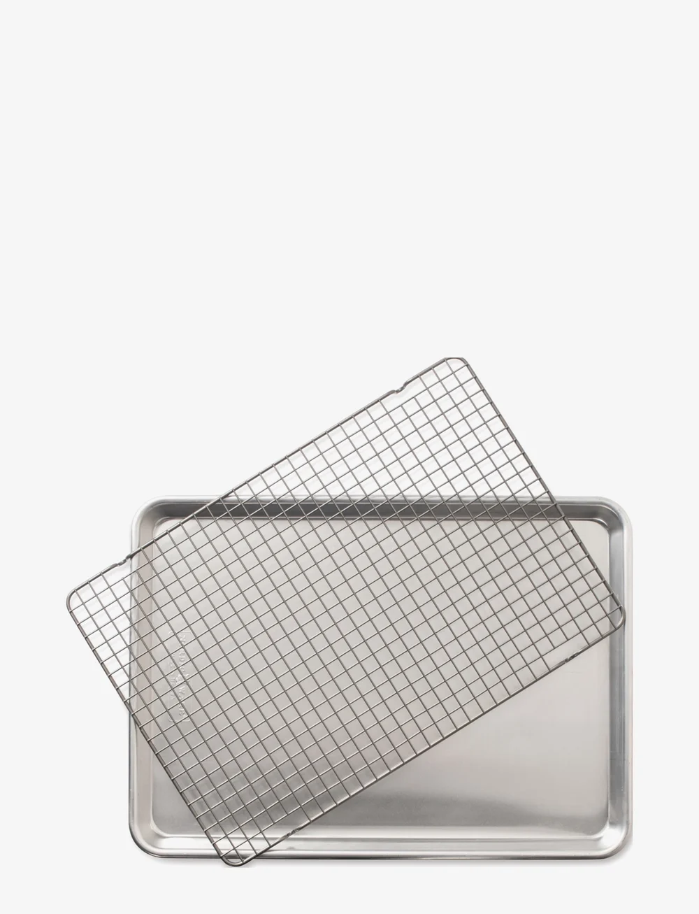 Nordic Ware - Naturals® Half Sheet with Oven-Safe Nonstick Grid - ofenformen - silver - 0