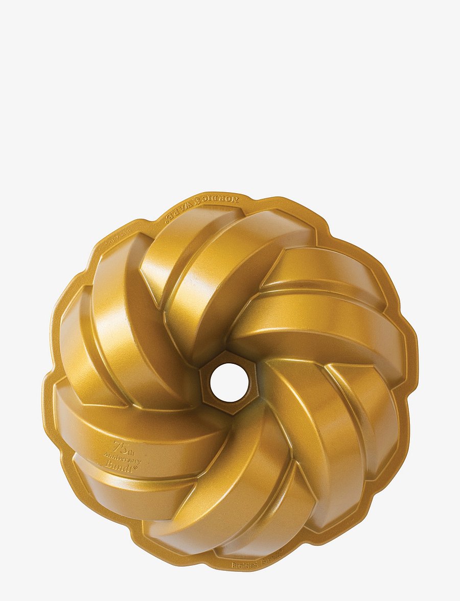 Nordic Ware - 75th Anniversary Braided Bundt® Pan - gold - 0