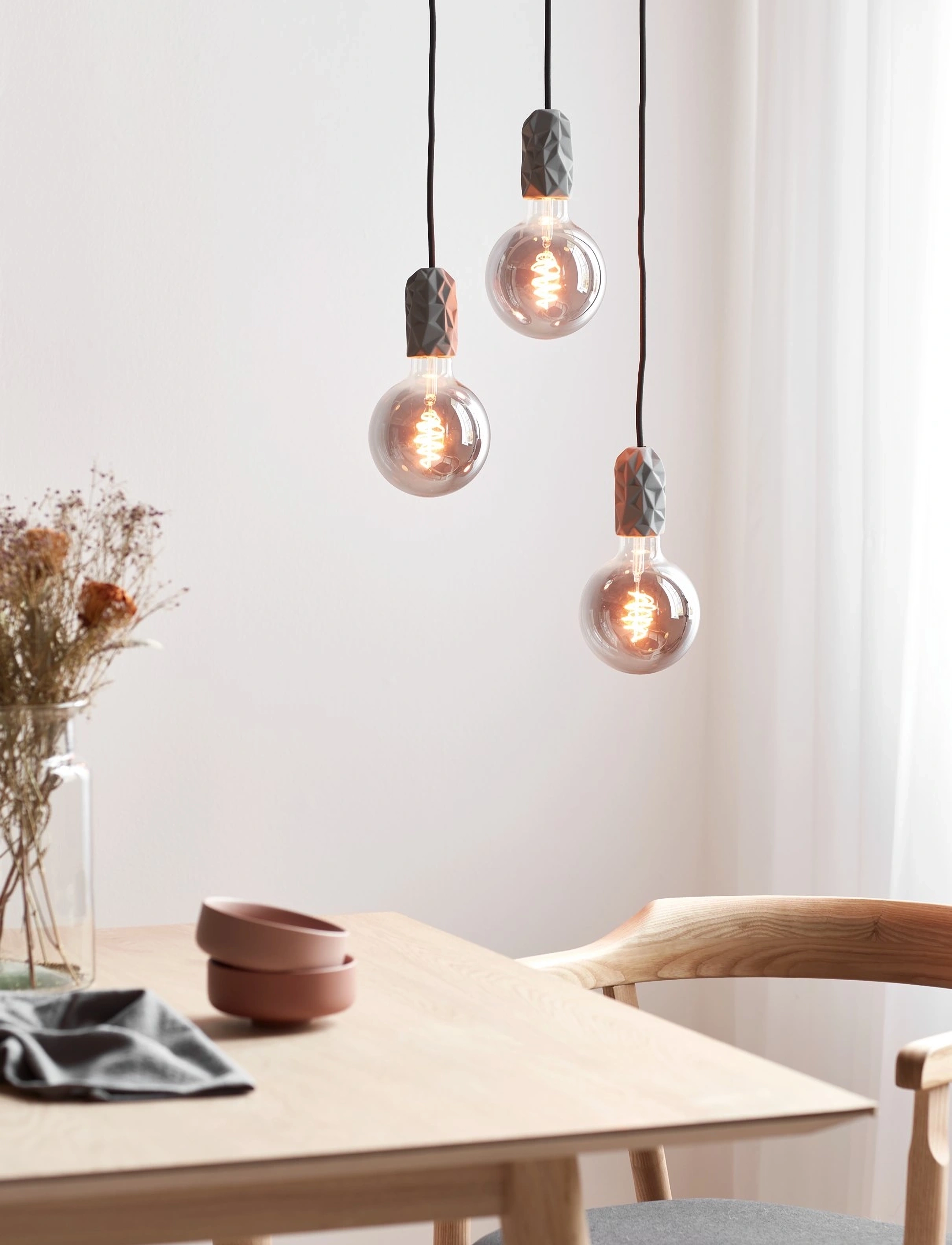 Nordlux Hang | Pendel, Ø 5.2 cm, Ceiling Lamps, Grau - Pendant Homeware