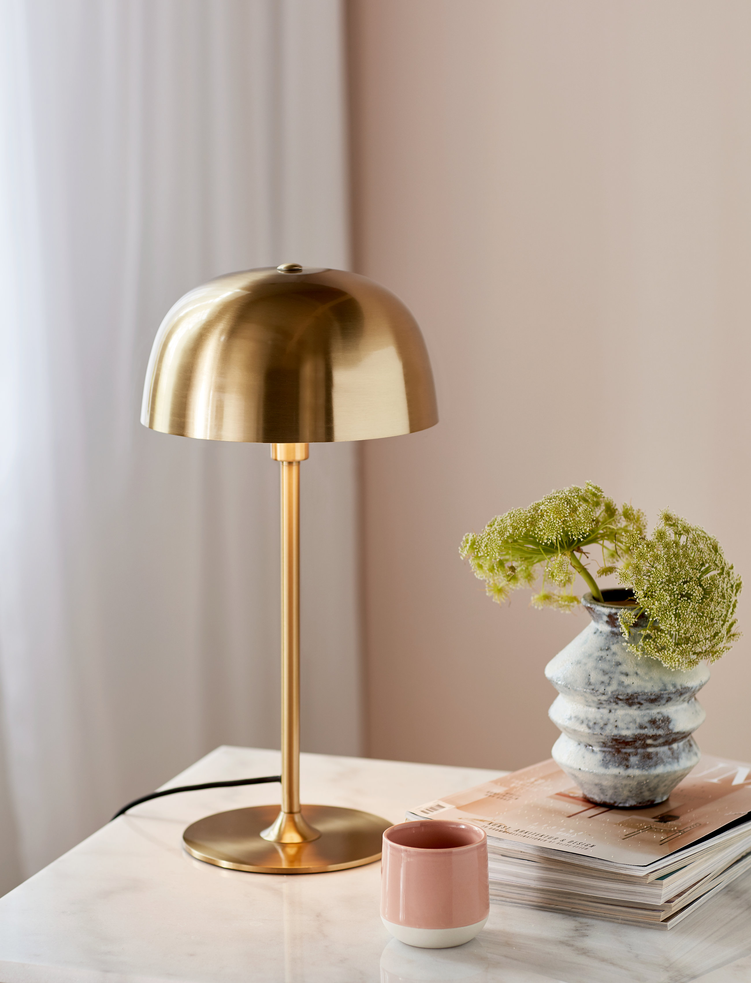 Nordlux Cera / Bord, H:47 cm, Lamps, Gold - Table Homeware
