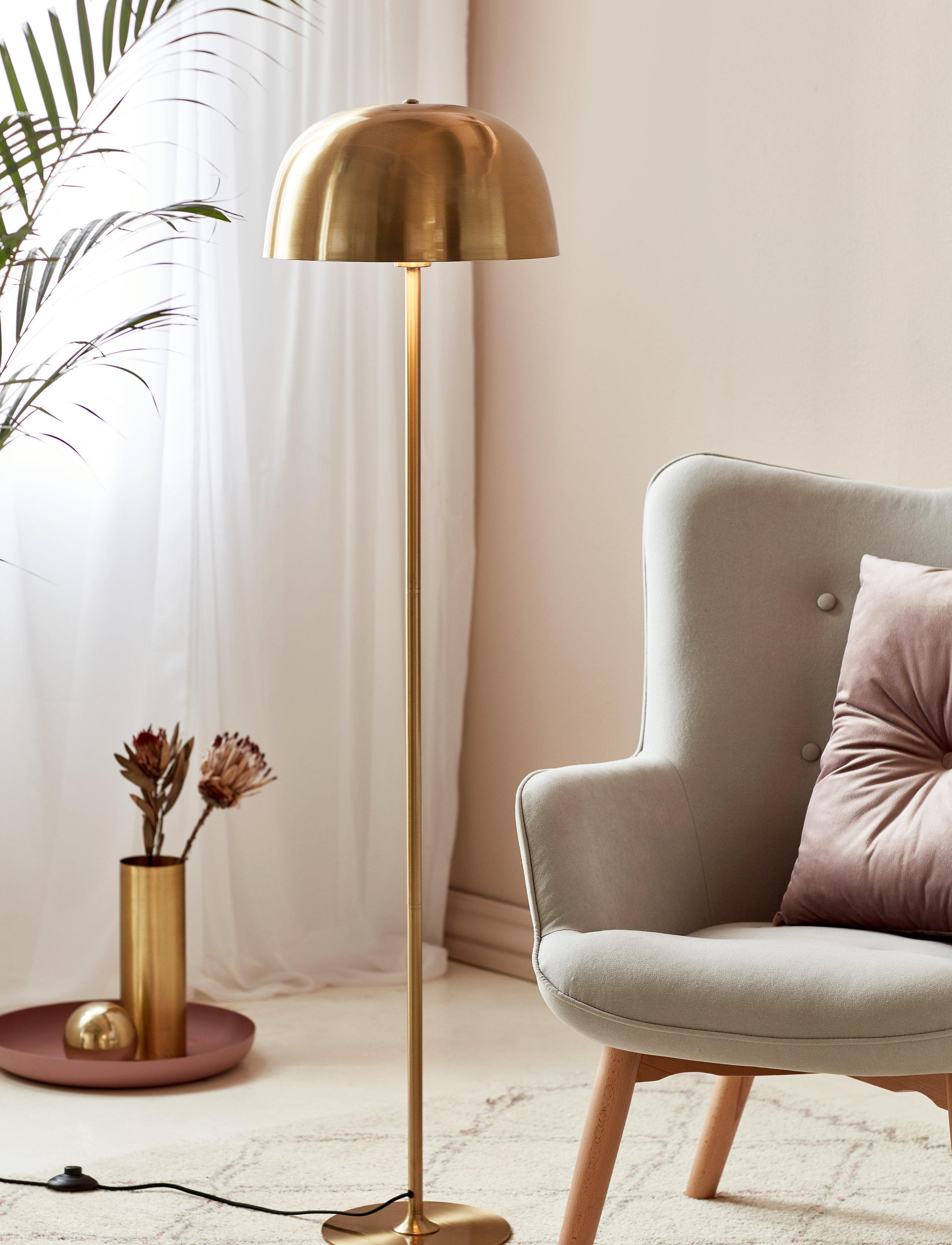 Nordlux Cera / Gulv, H:140 cm, Lamps, Gold - Floor Homeware