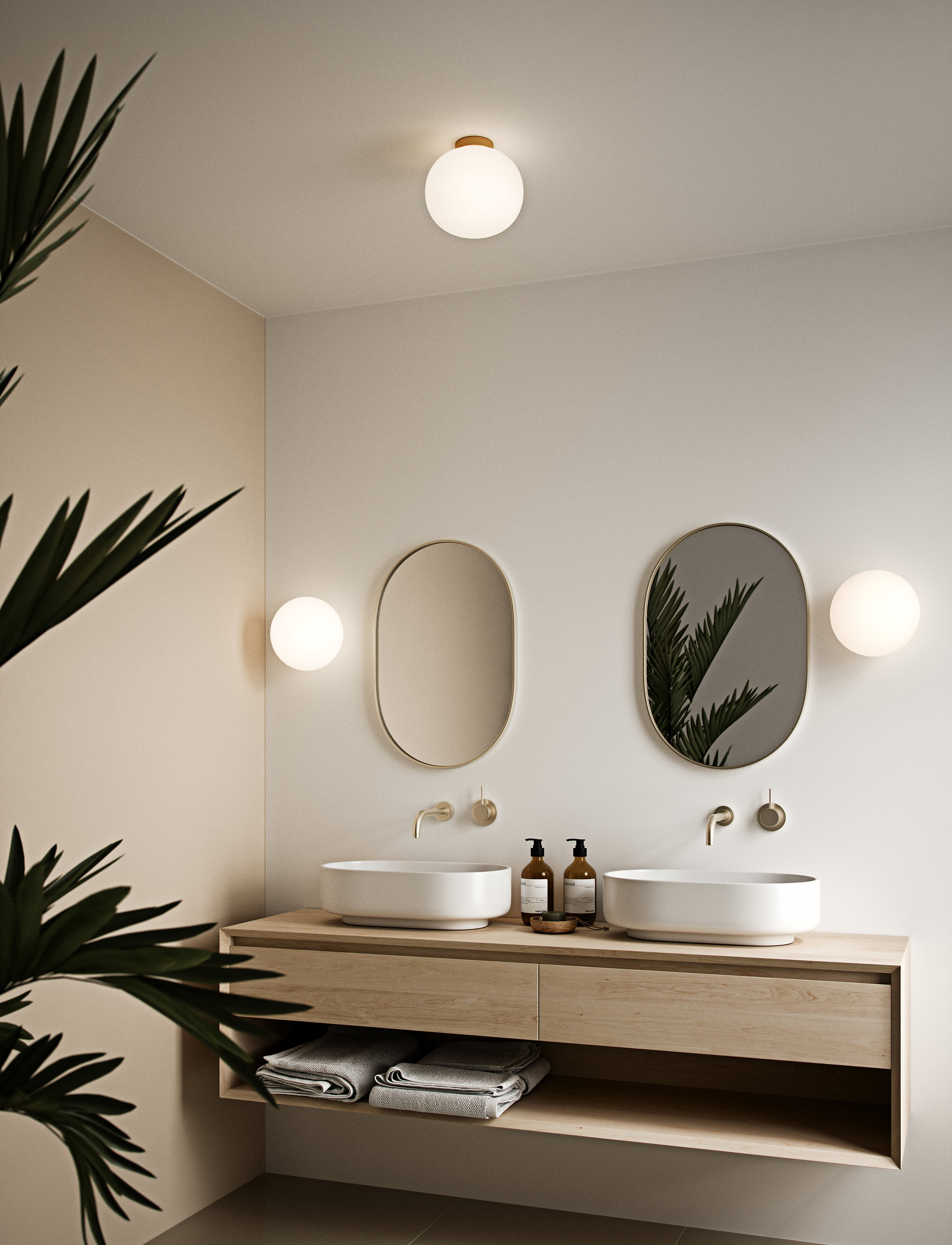Nordlux Alton / Loftslampe, One Size, Ceiling Lamps, Gold - Flush Mount Lights, Homeware