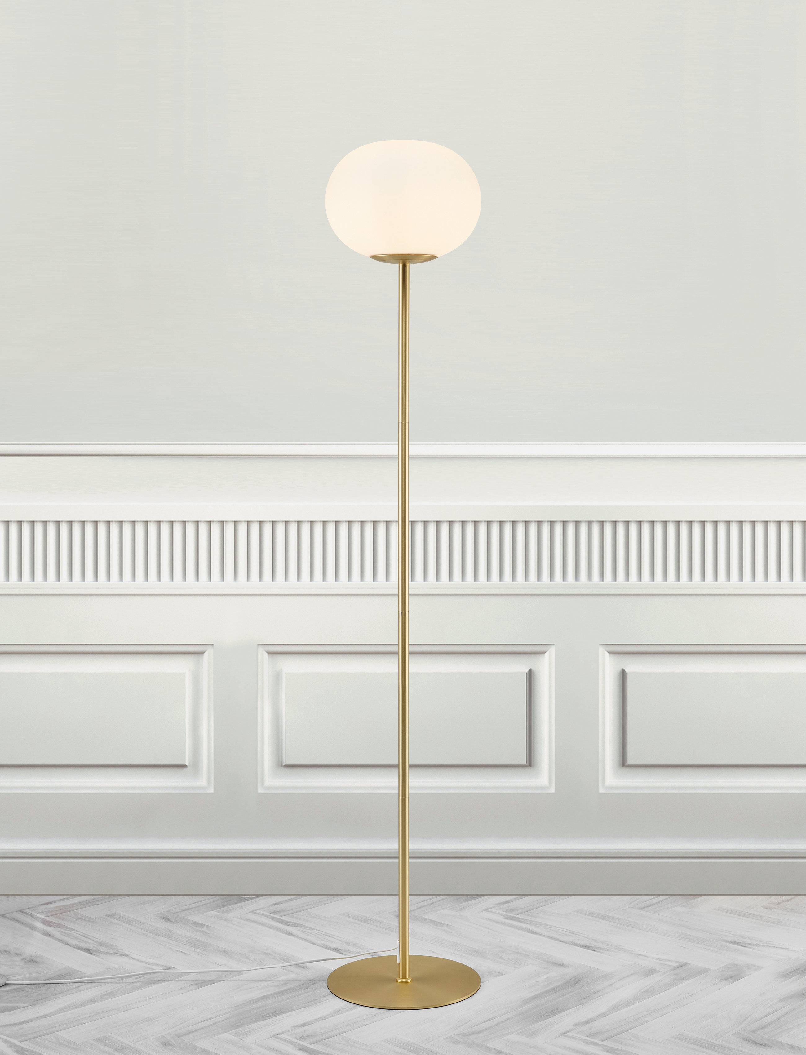 Nordlux - Alton / Floor - floor lamps - brass/opal - 3