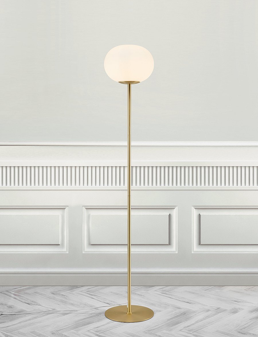 Nordlux - Alton / Floor - stehlampen - brass/opal - 3