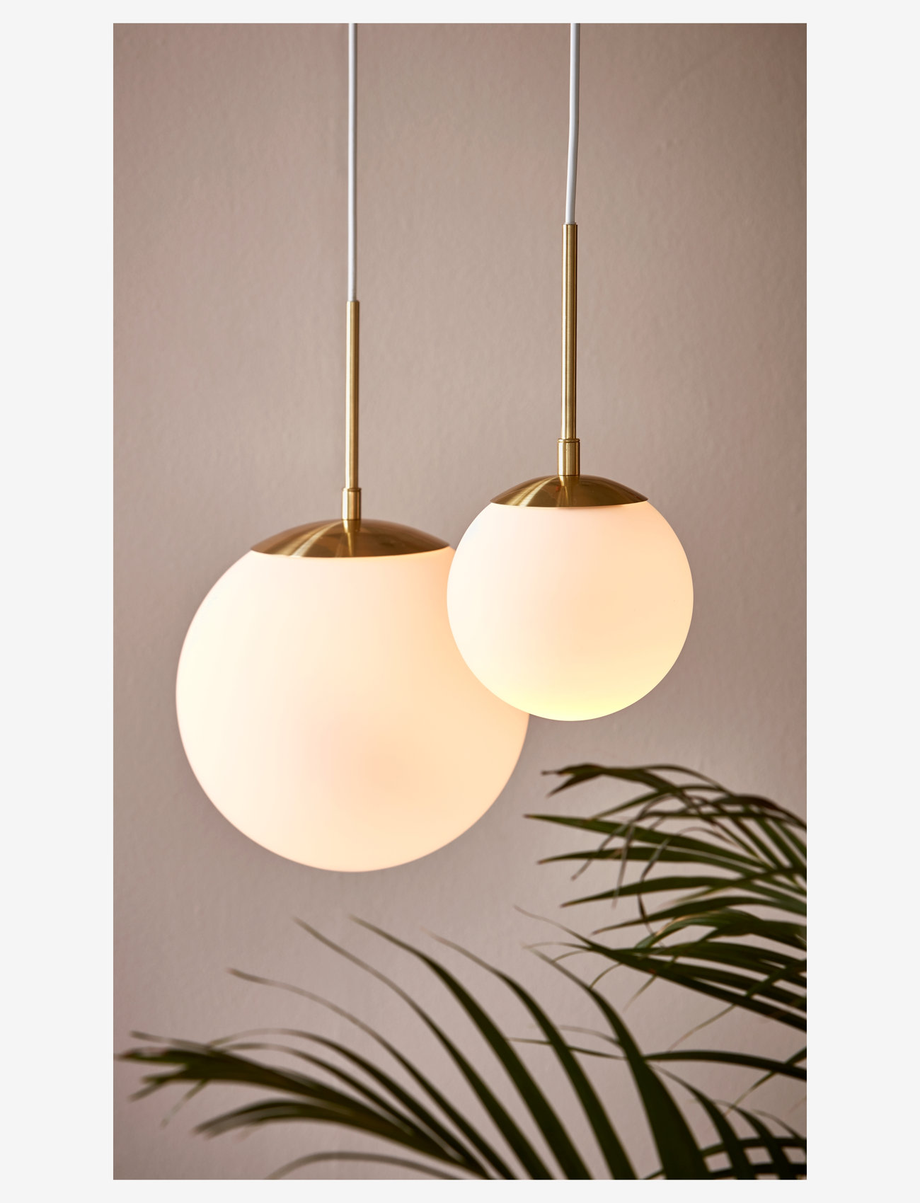 Nordlux - Grant 25 / Pendant - rippvalgustid - brass/opal - 1