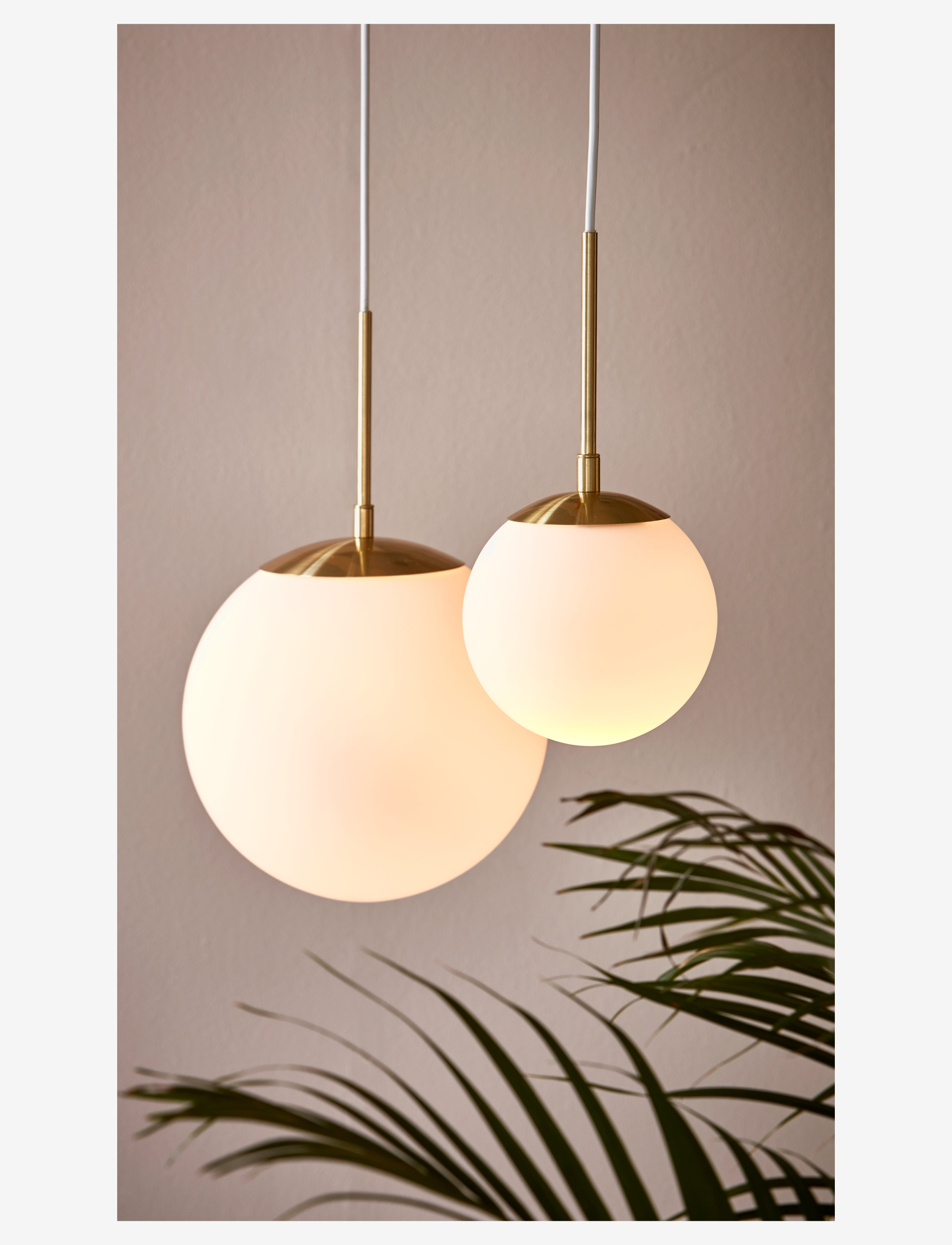 Nordlux - Grant 25 / Pendant - hangandi loftljós - brass/opal - 1