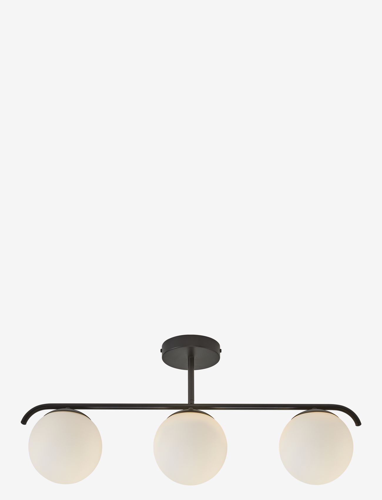 Nordlux - Grant / 3-pendant - flush mount ceiling lights - black/opal - 0