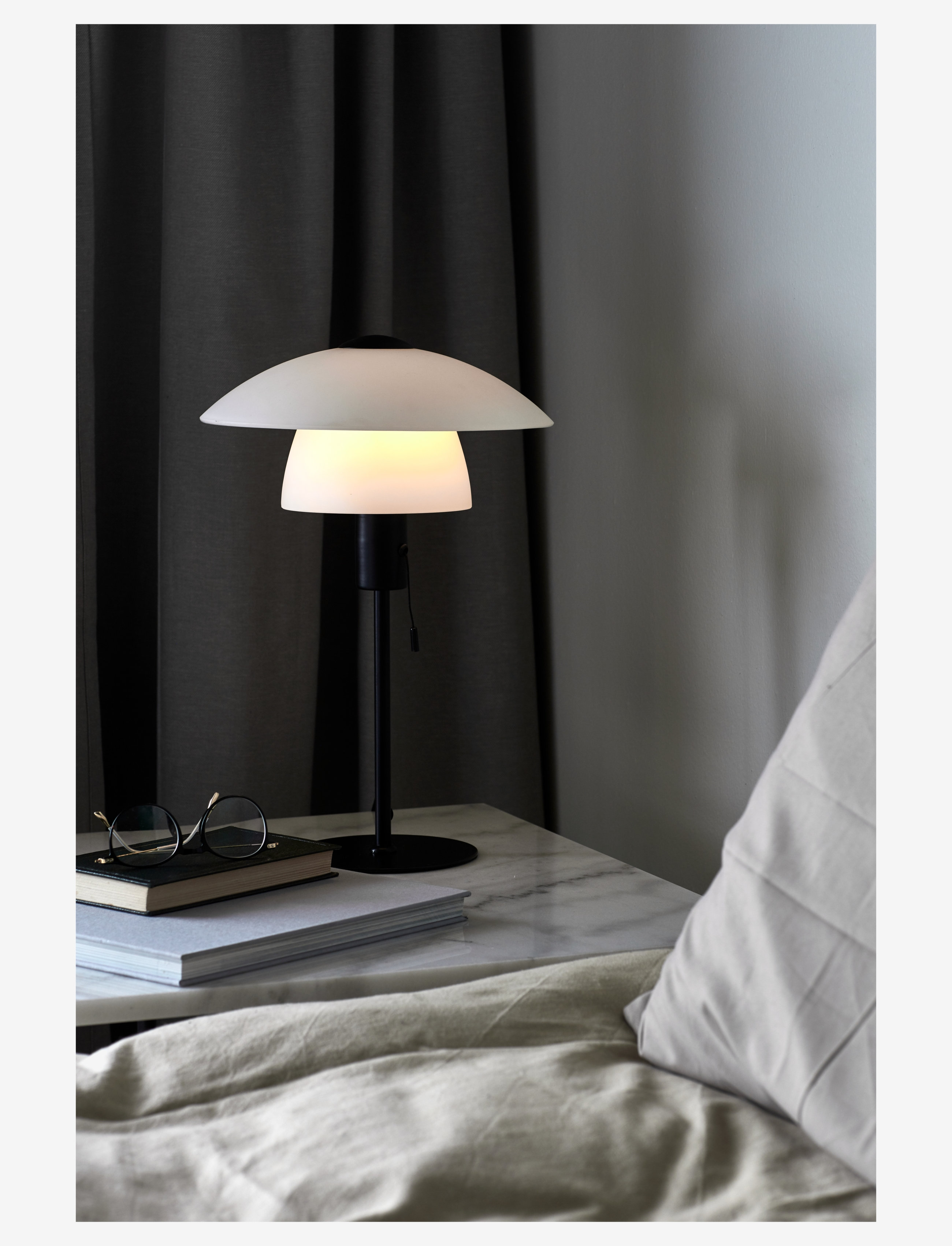 Nordlux - Verona / Table - borðlampar - black/opal - 4
