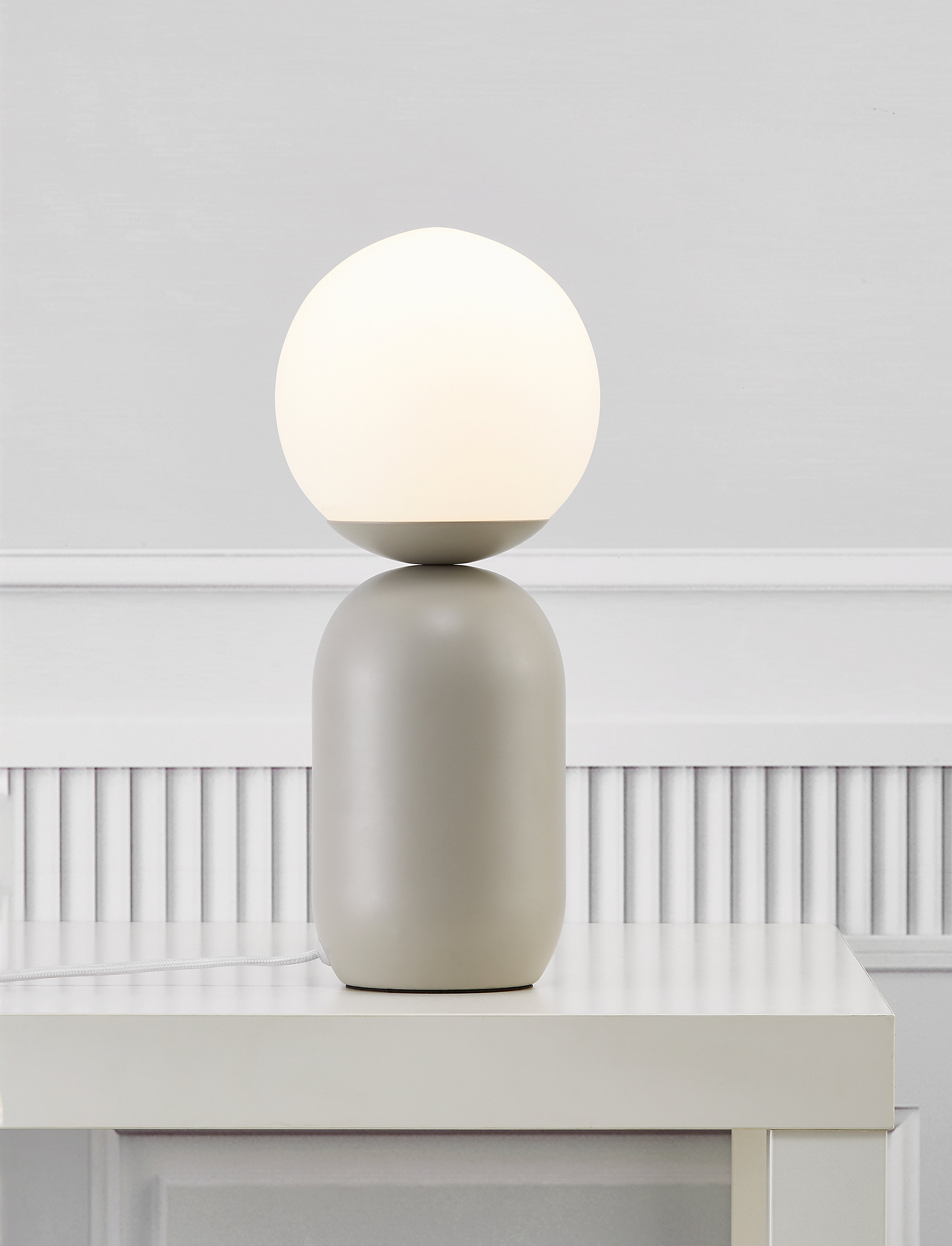 Nordlux Notti / Bord, H:34.5 cm, Grey, Lamper > Bordlamper, Unisex