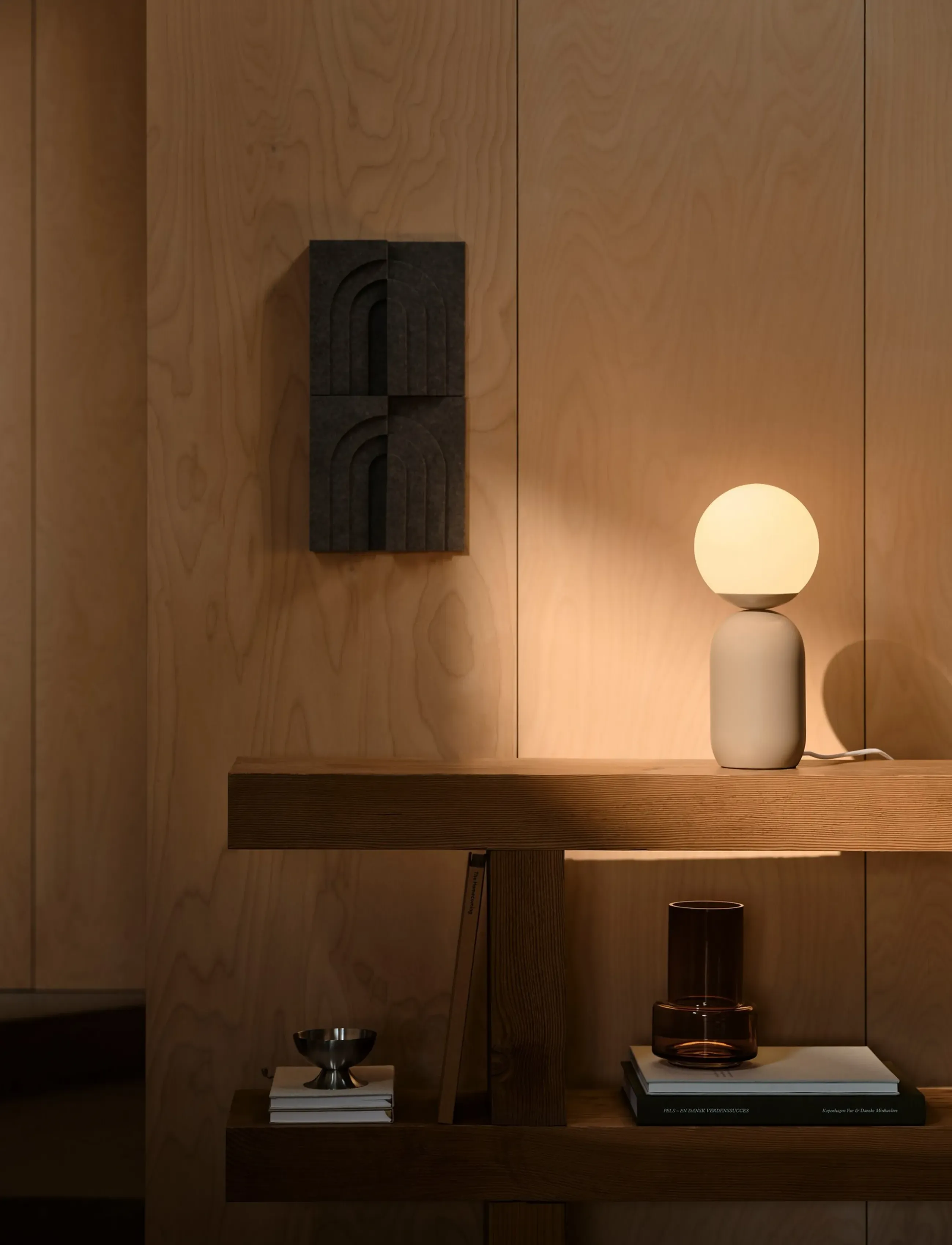 Nordlux Notti | Bordlampe, H34.5 cm, Lamps, Beige - Table Homeware