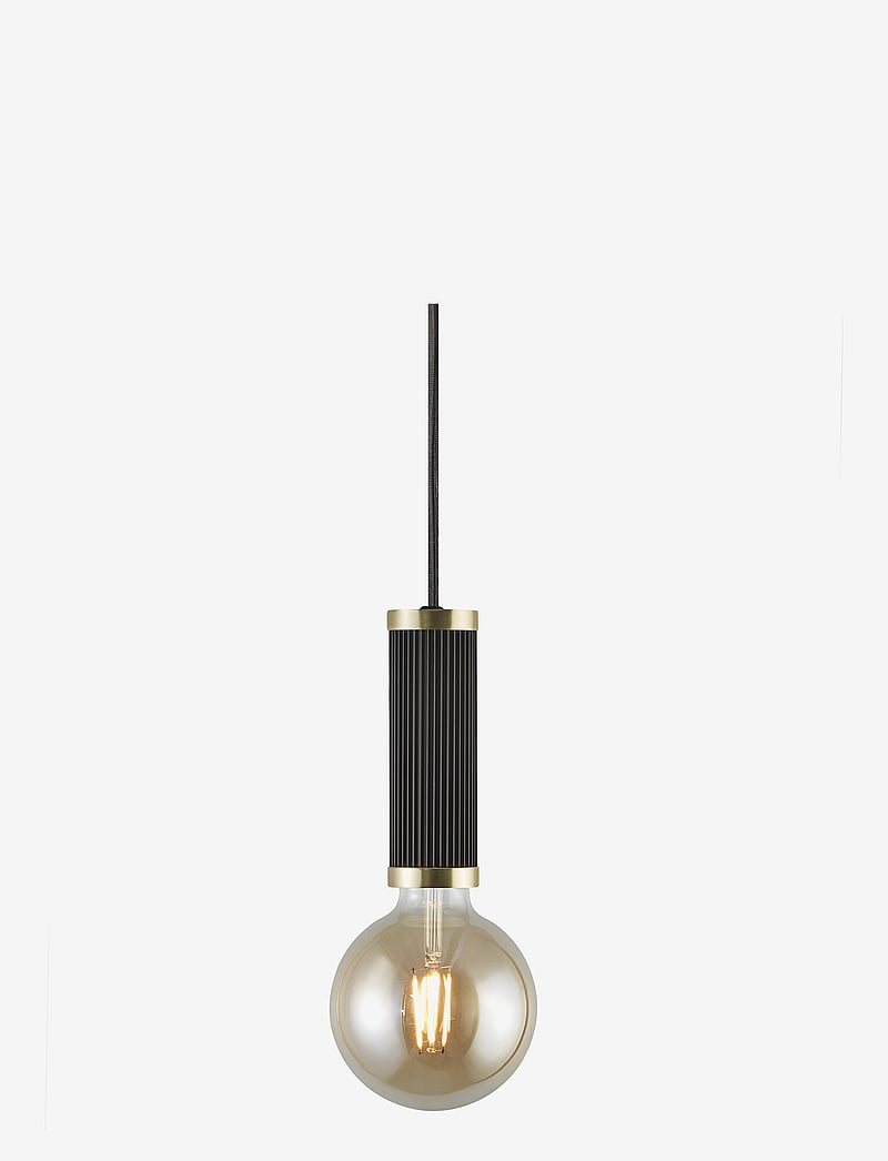 Nordlux - Galloway / Pendant - rippvalgustid - black/brass - 0