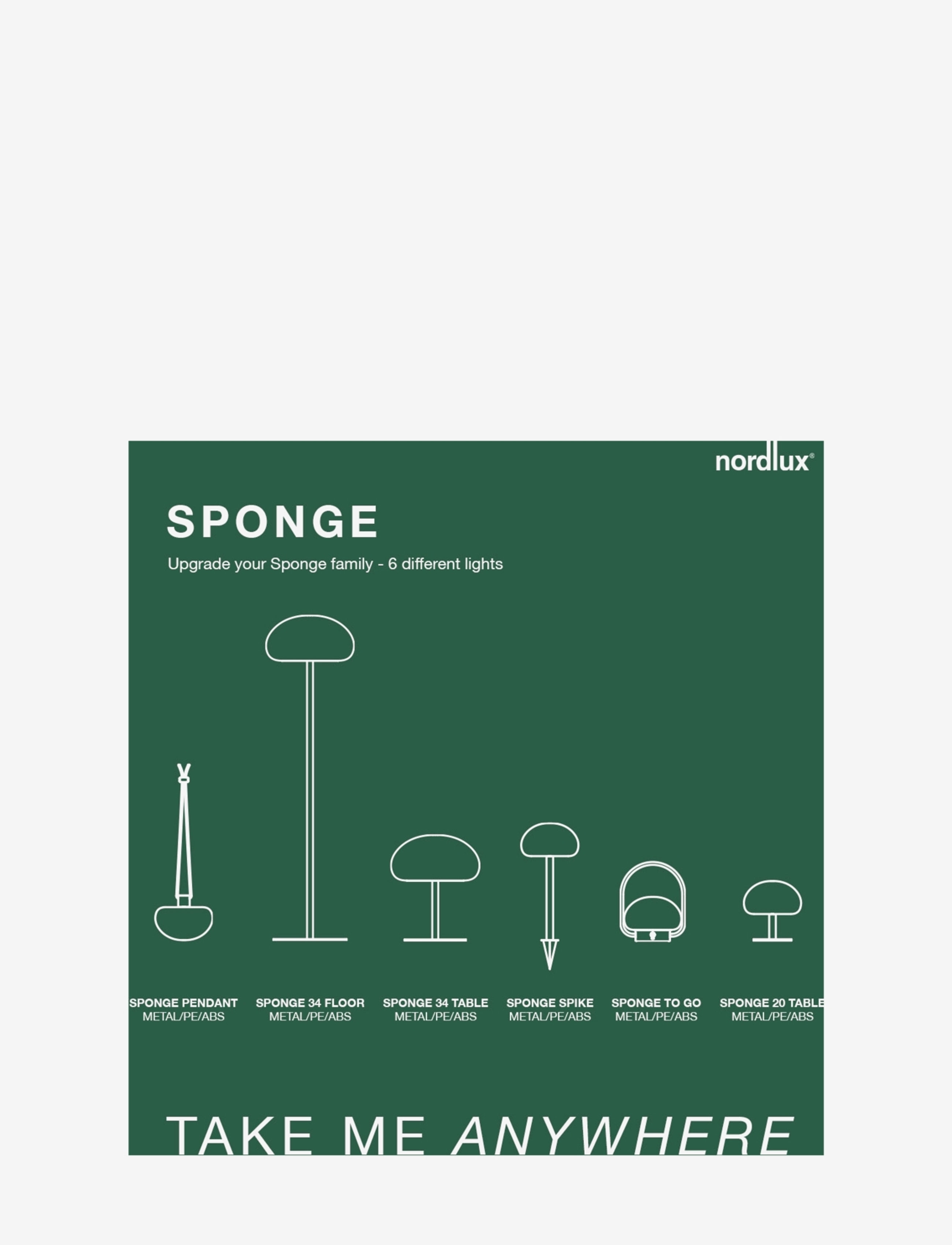 Nordlux - Sponge To Go / - gulvlamper utendørs - white/black - 3