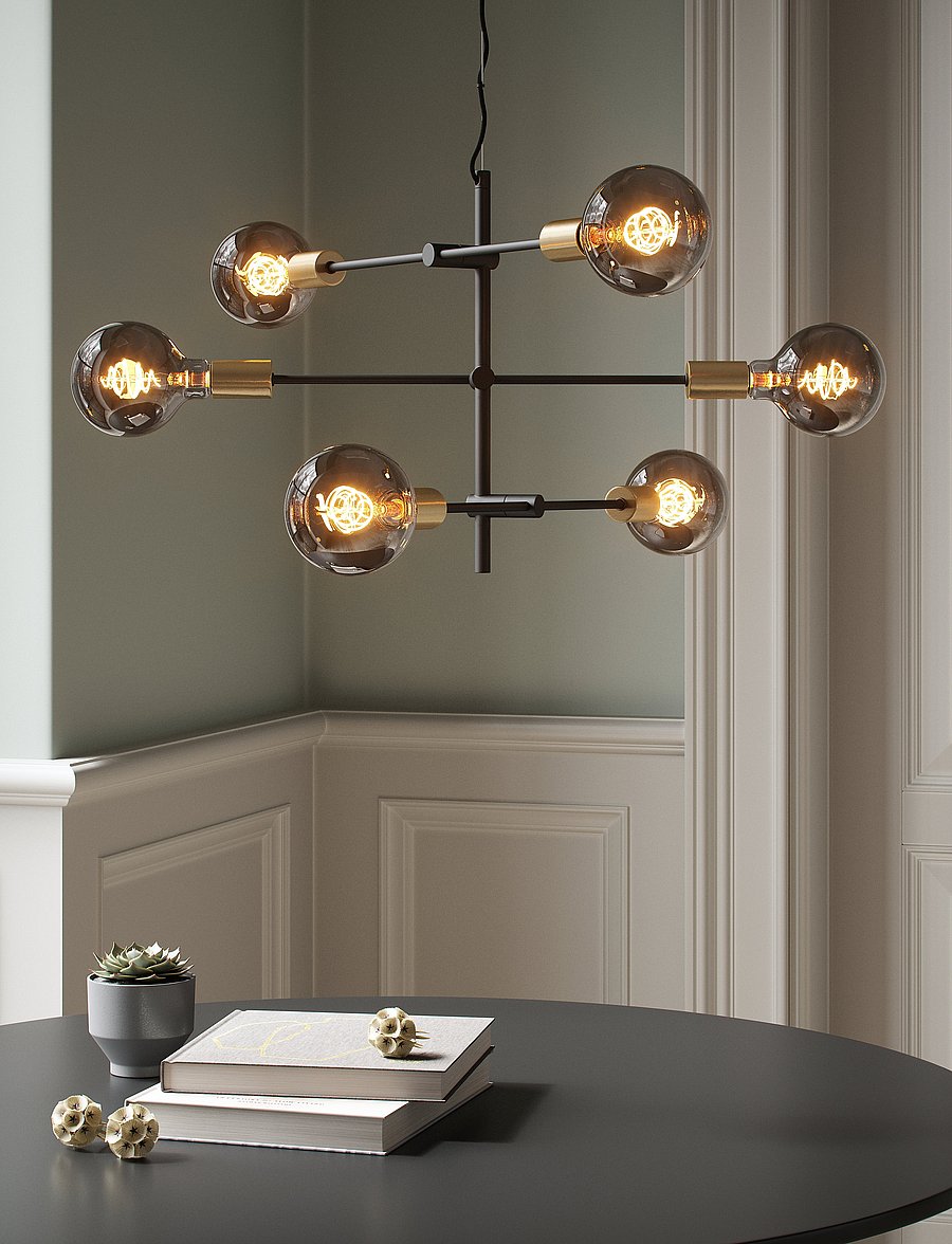Nordlux - Deco Spiral |E27 |Globe| - dimmbar - smoke - 0