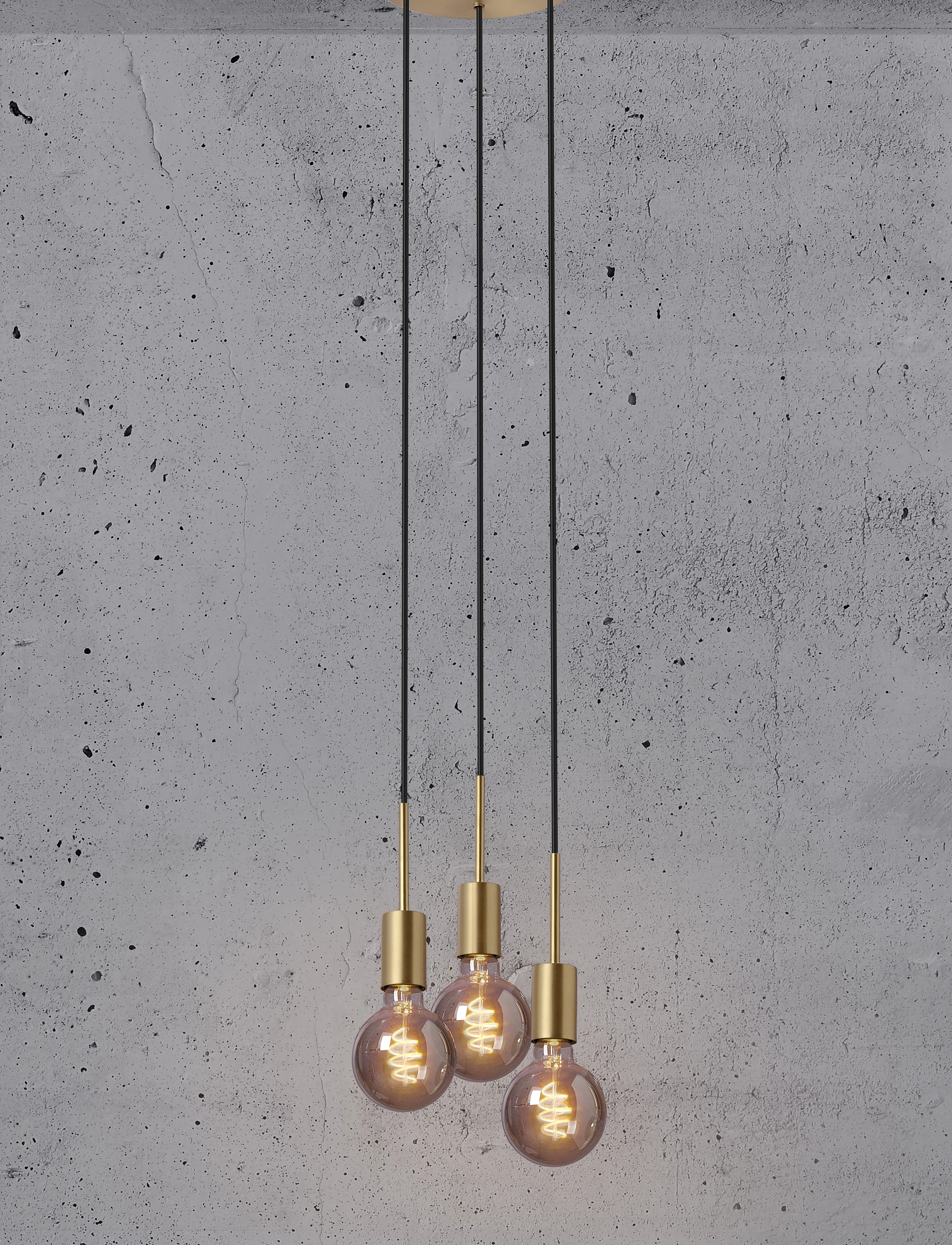 Nordlux Paco |3 – Pendel, One Size, Ceiling Lamps, Gold - Pendant Homeware