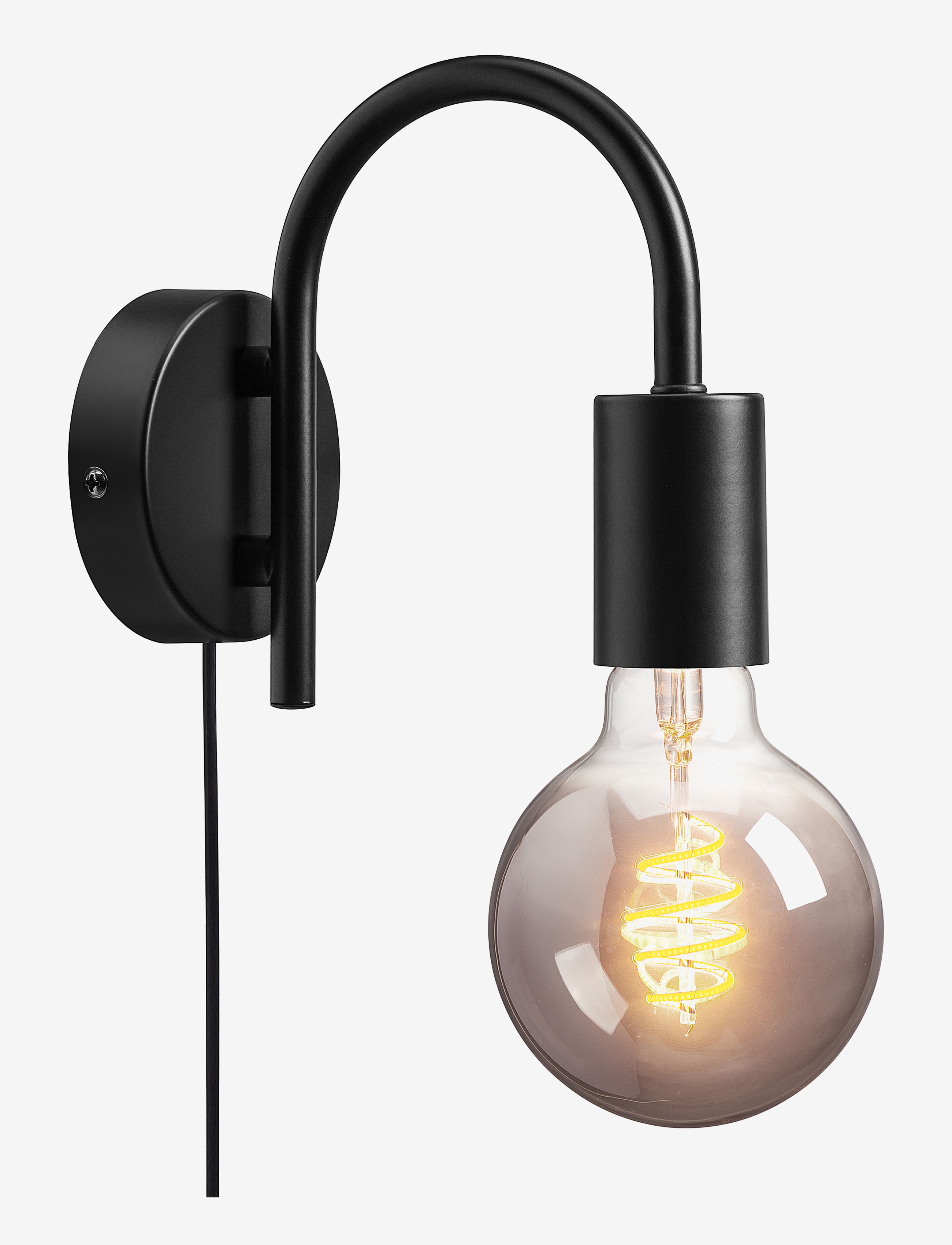 Nordlux Paco/Væg, Ø4.2X17.5X16 cm, Lamps, Schwarz - Wall Homeware
