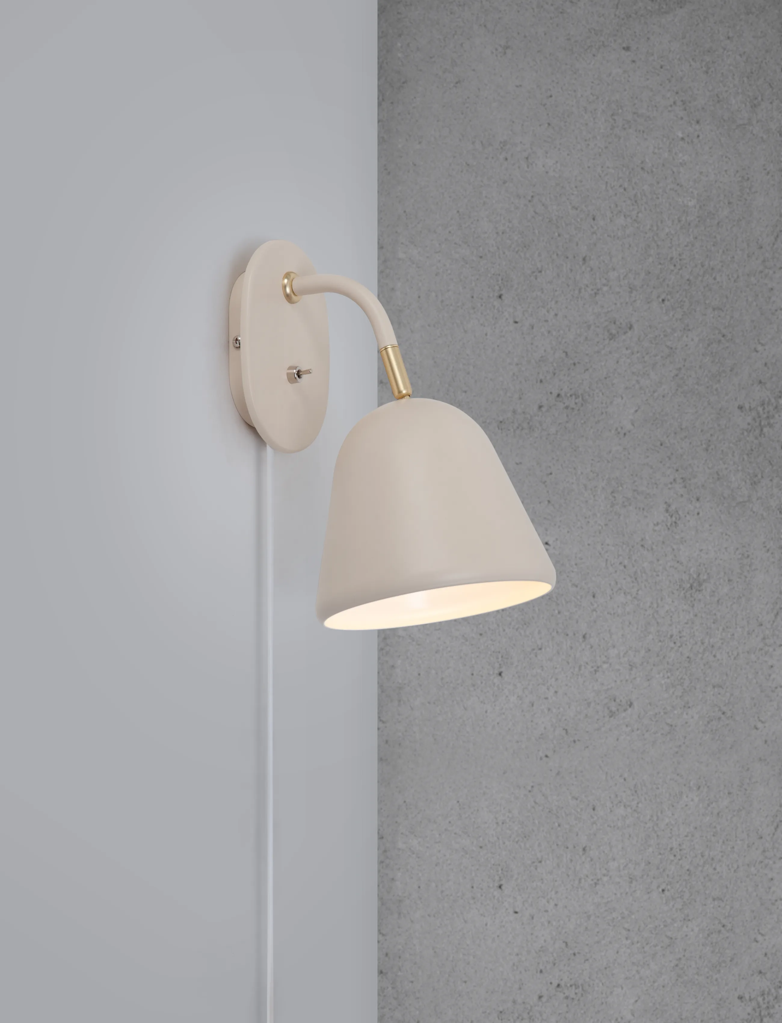 Nordlux Fleur/Væg, Ø15.3X26.4 cm, Lamps, Beige - Wall Homeware