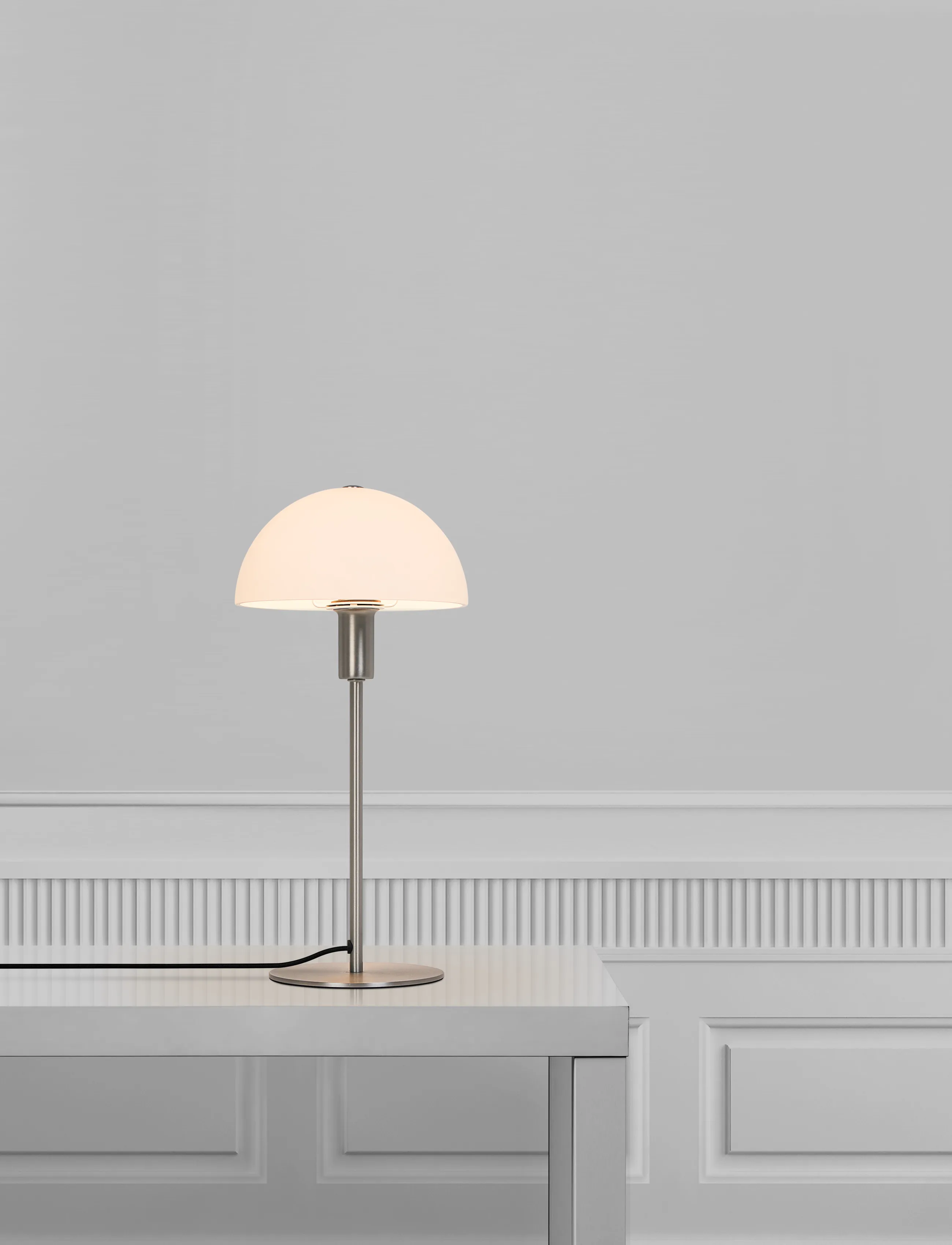 Nordlux Ellen/Bord/Opal/Sort, H:41.5 cm, Lamps, Weiß - Table Homeware