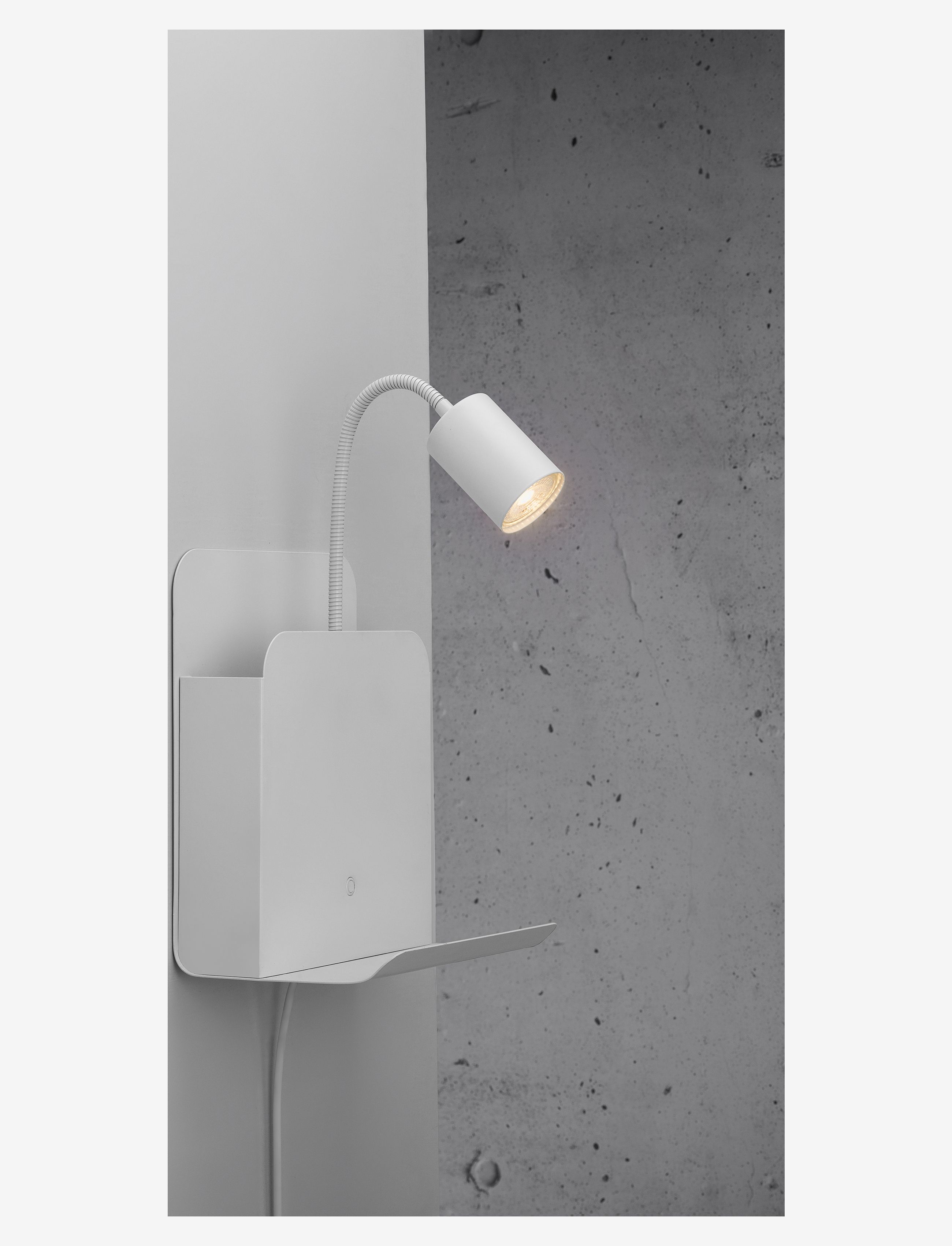 Nordlux Roomi/Væg, Ø5.5X28.2 cm, Lamps, Weiß - Wall Homeware