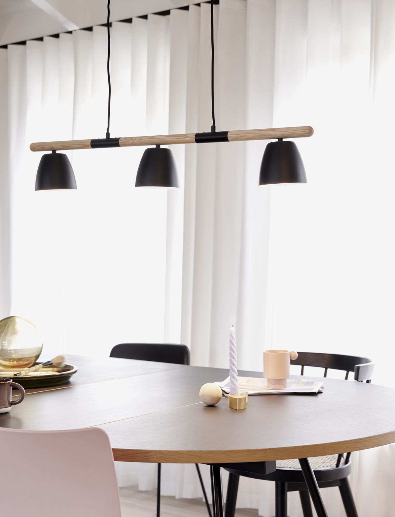 Nordlux - Theo/3-Pendel - pendellampor - black - 1