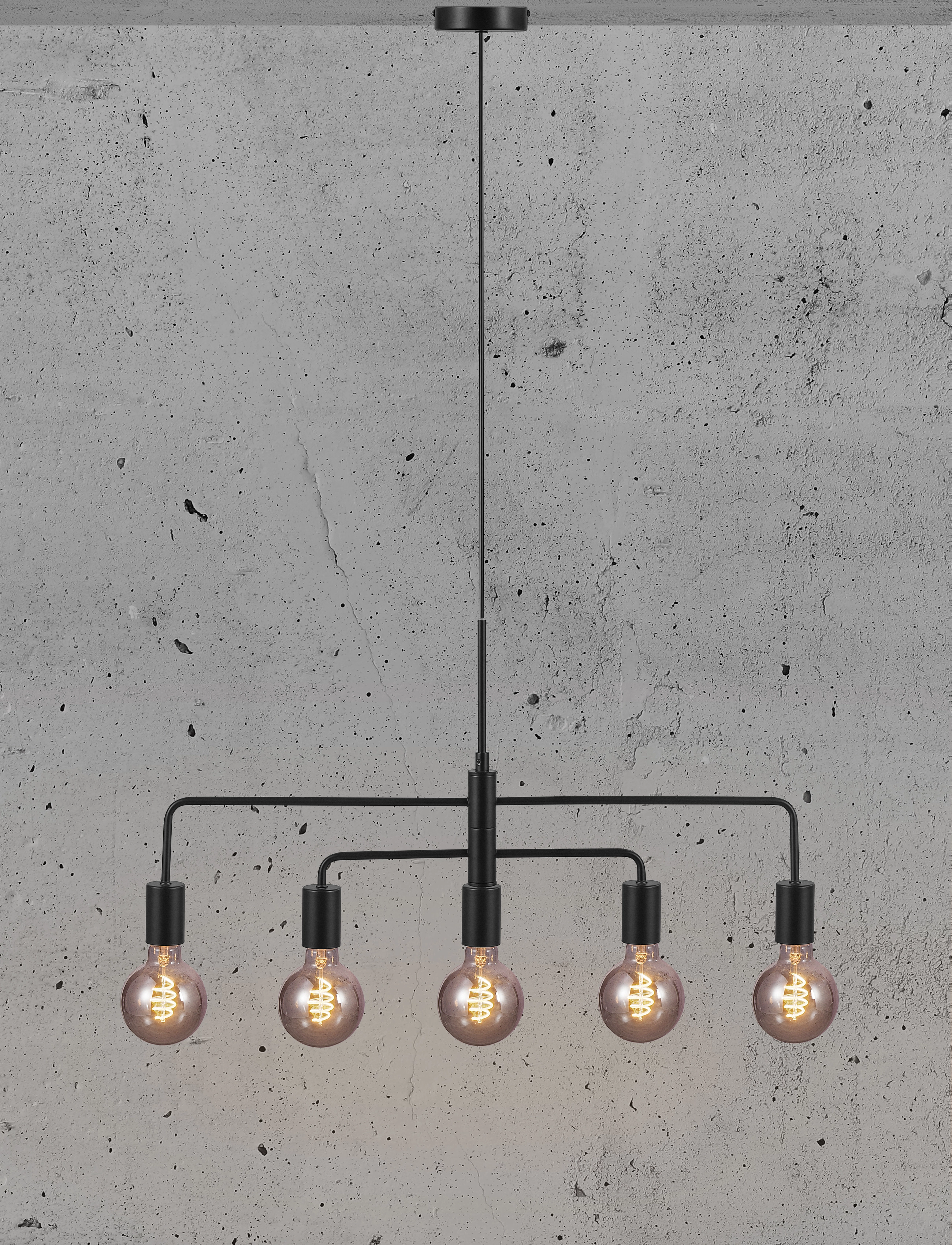 Nordlux Gloom | 5-Pendel |, One Size, Ceiling Lamps, Schwarz - Pendant Homeware