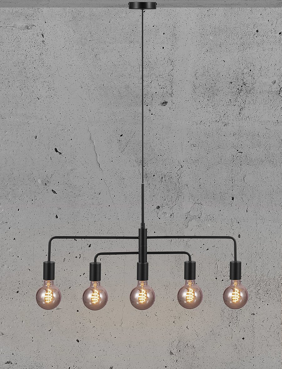 Nordlux - Gloom | 5-Pendant | - pendellampen - black - 0
