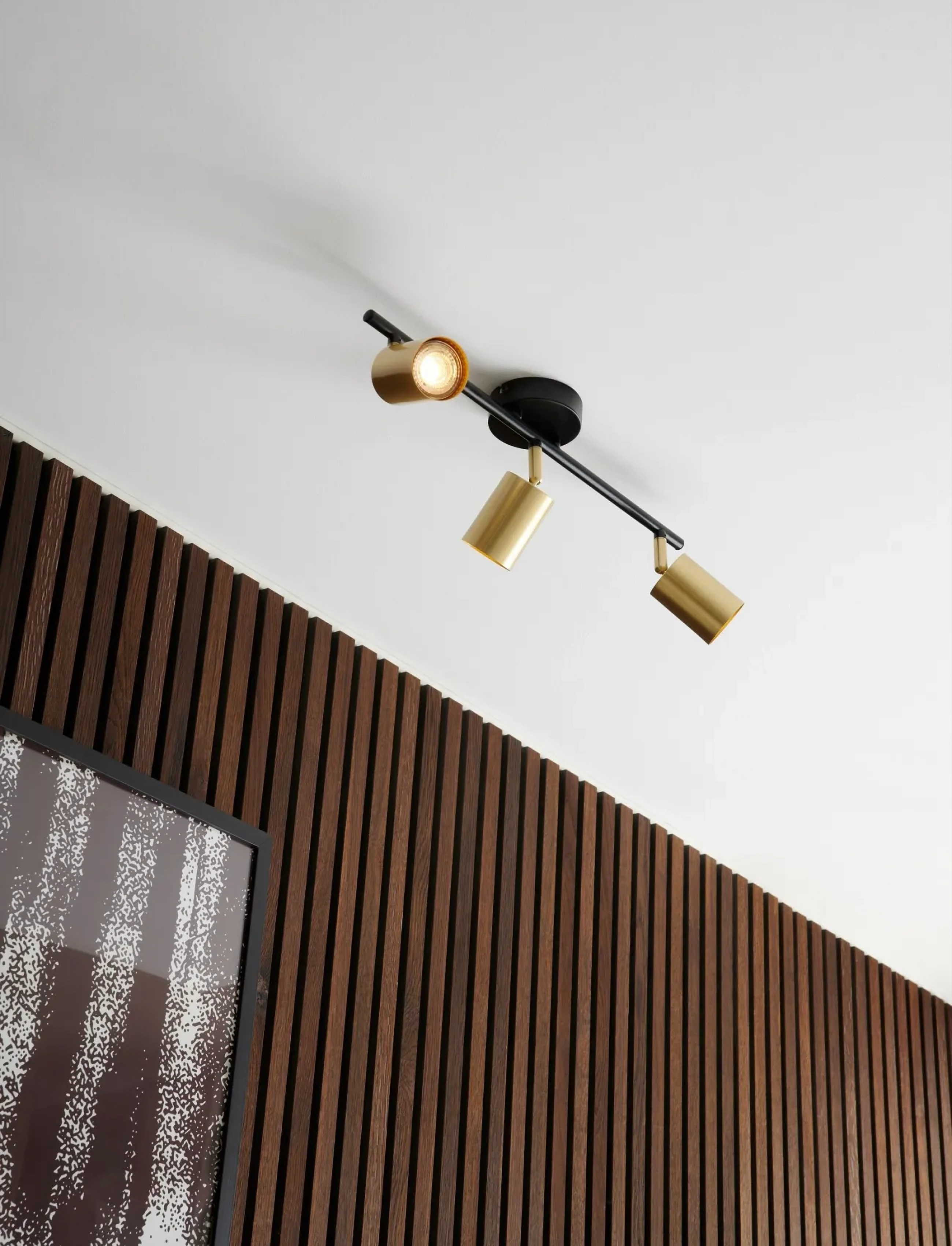Nordlux Explore | 3-Rail Ceiling Lamp,,,Gold Gr.W48CM