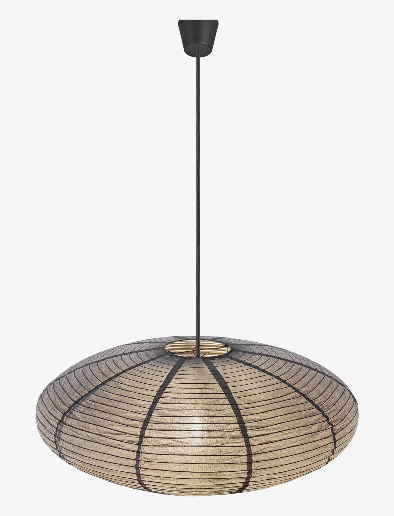 Nordlux Villo 60 | Rispapir |, Lamp Shades, Sort, Str: Ø60X24CM