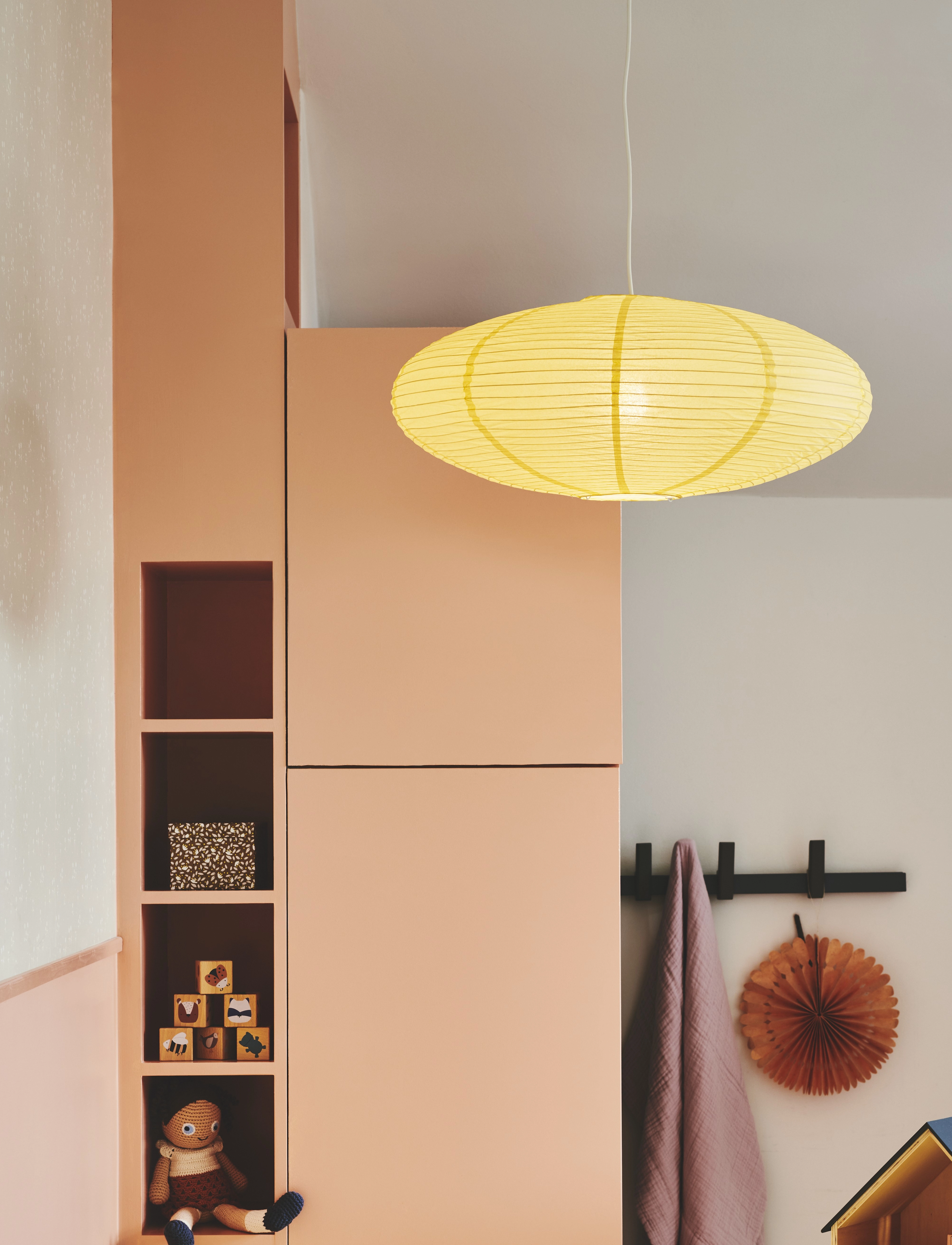 Nordlux - Villo 60 | Rice Paper | - lampaskermar - yellow - 4