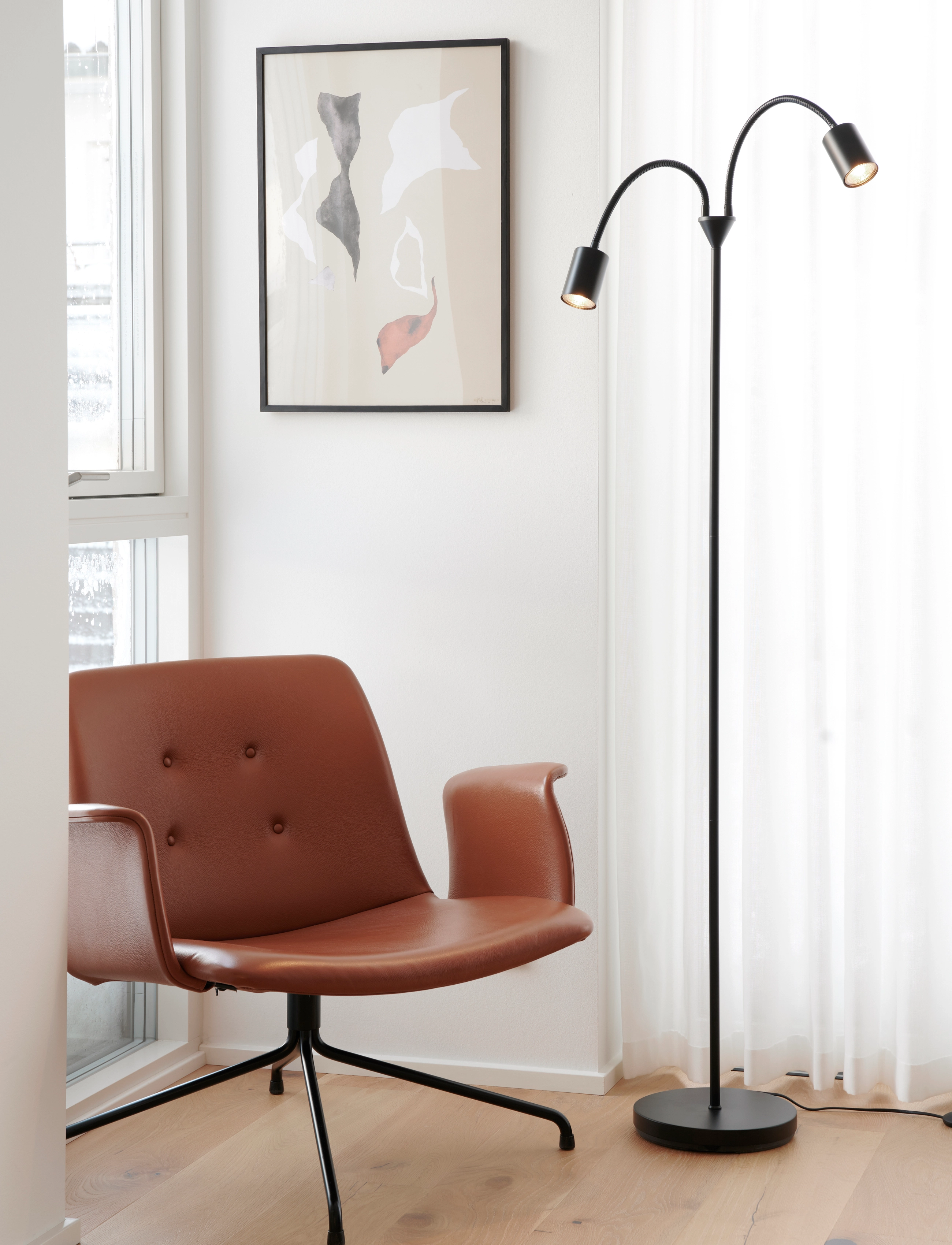 Nordlux Explore | Dbl. Gulv |, One Size, Black, Lamper > Gulvlamper, Unisex