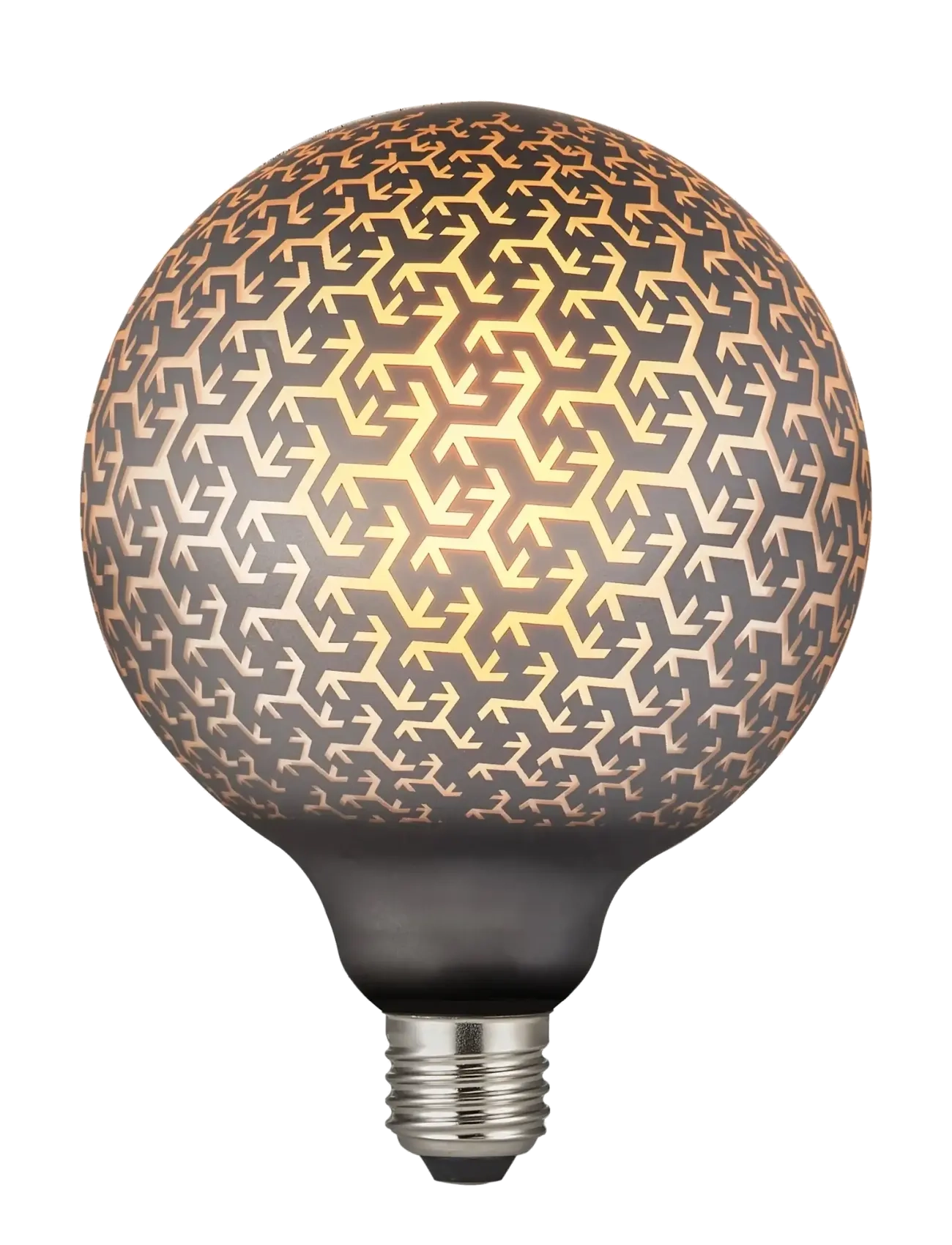 Nordlux Deco E27 | G125 Pattern Dim 1800 Kelvin 100 Lumen, Ø 12.5 cm, Lighting, Schwarz - Lighting Bulbs, Homeware