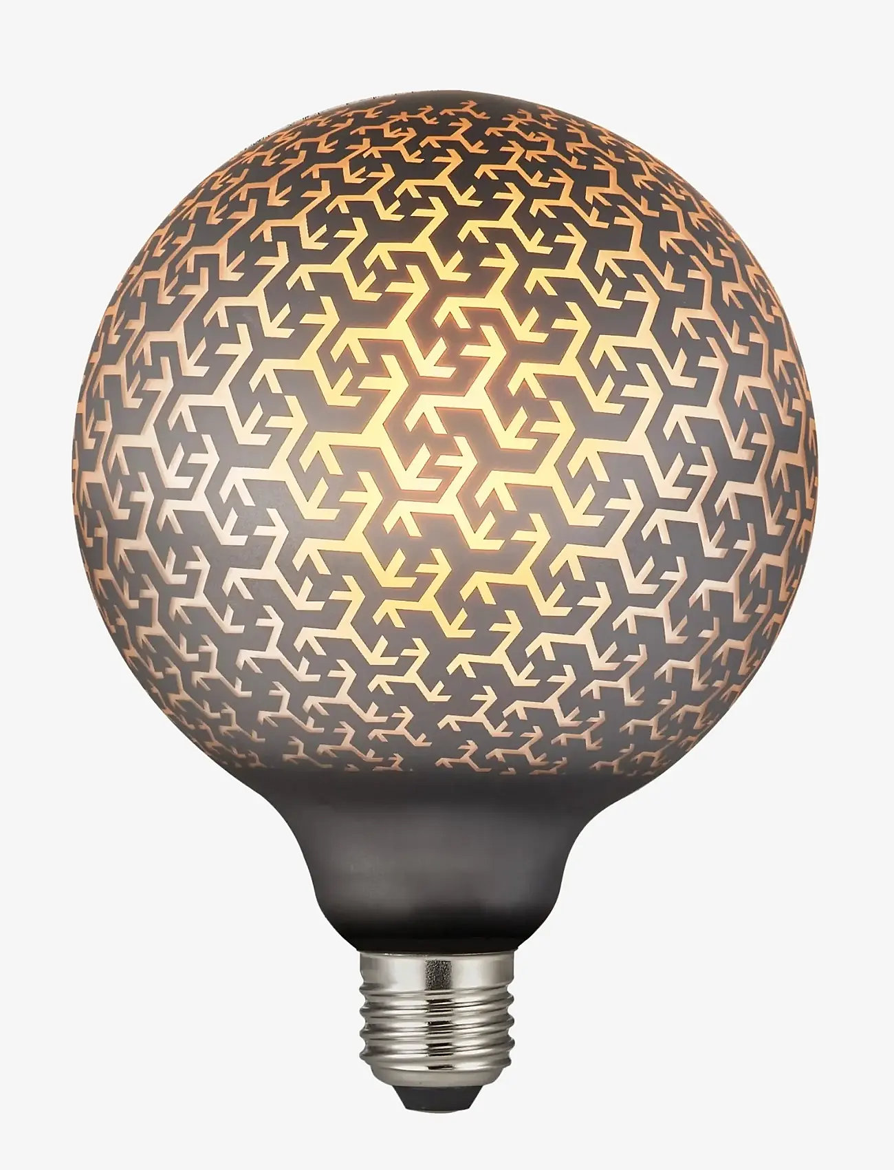 Nordlux - Deco E27 | G125 Pattern | Dim | 1800 Kelvin | 100 Lumen - dimmable - black - 0