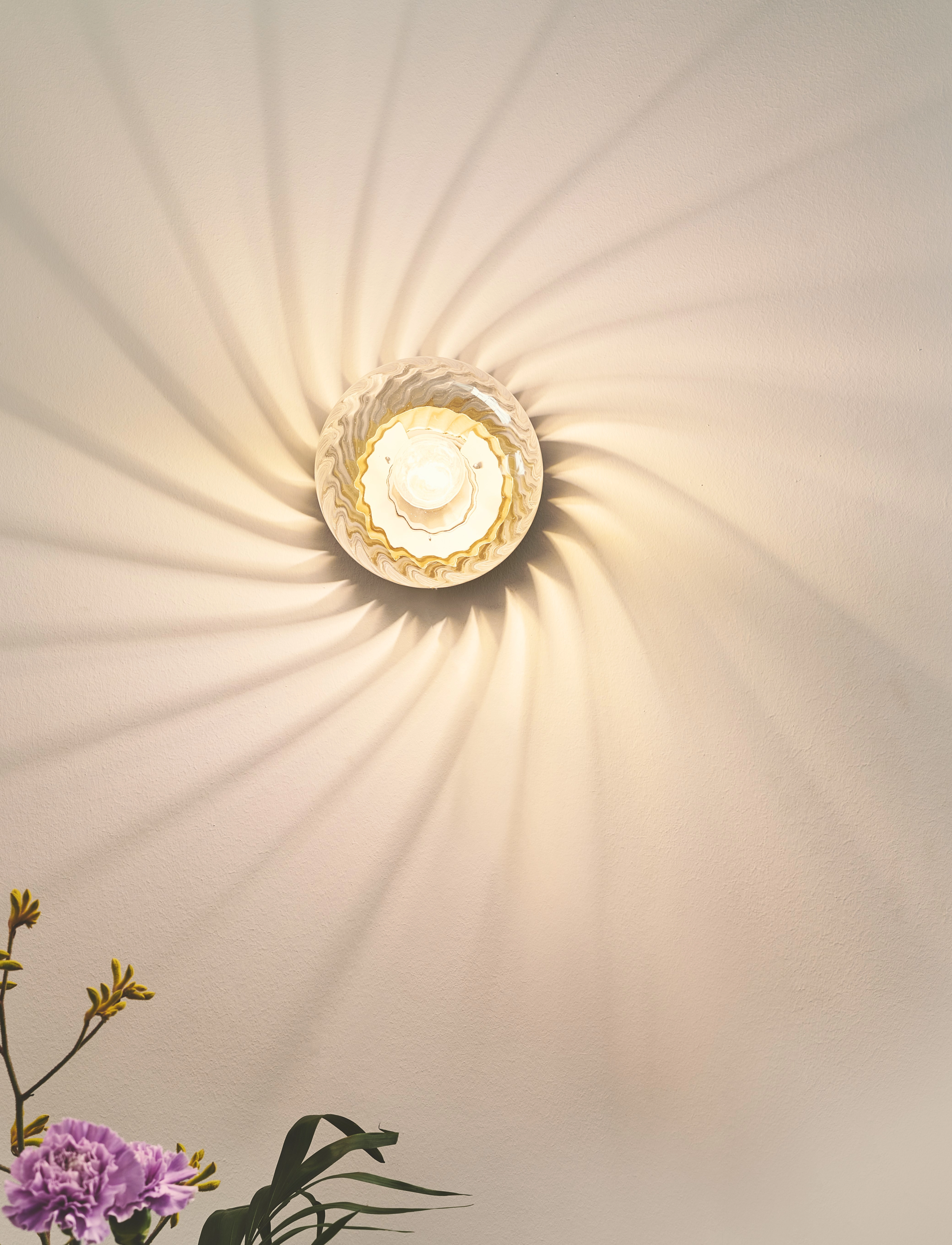 Nordlux Chisell | Væglampe, Ø15X15 cm, Lamps, Gold - Wall Homeware