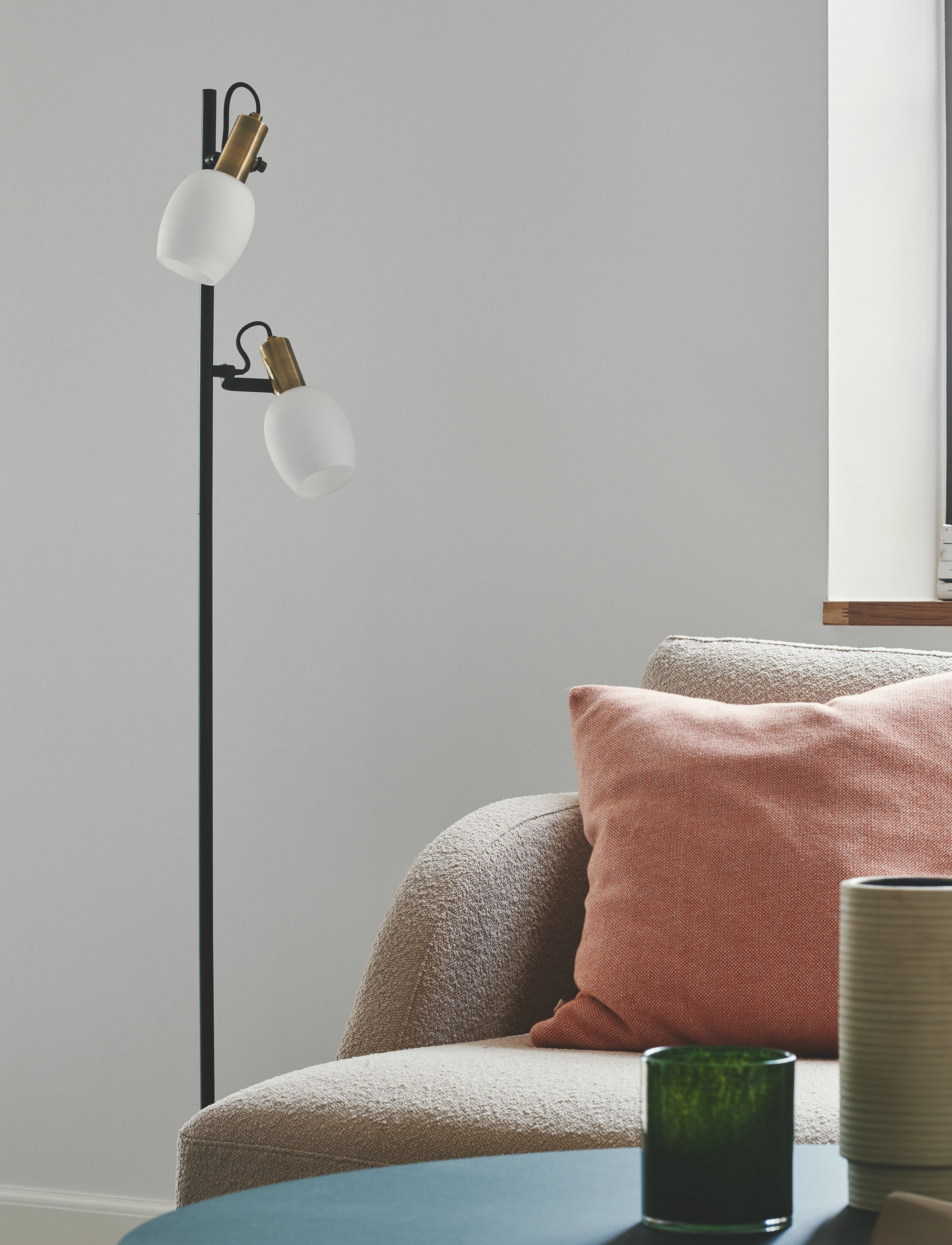 Nordlux Arild | Gulvlampe, H:140 cm, Lamps, Schwarz - Floor Homeware