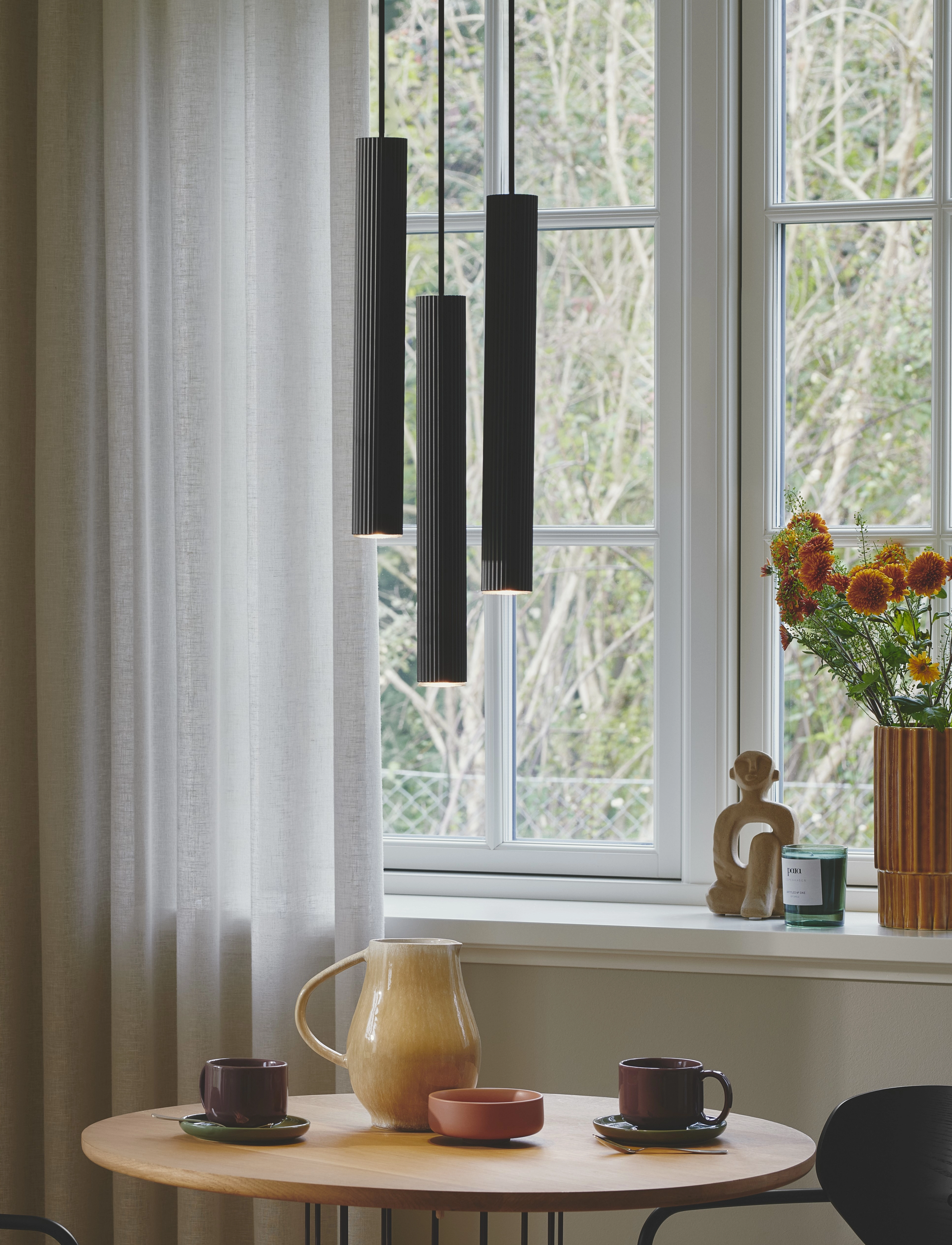 Nordlux Vico 3-Rondel | Pendel, Ø 22 cm, Ceiling Lamps, Schwarz - Pendant Homeware