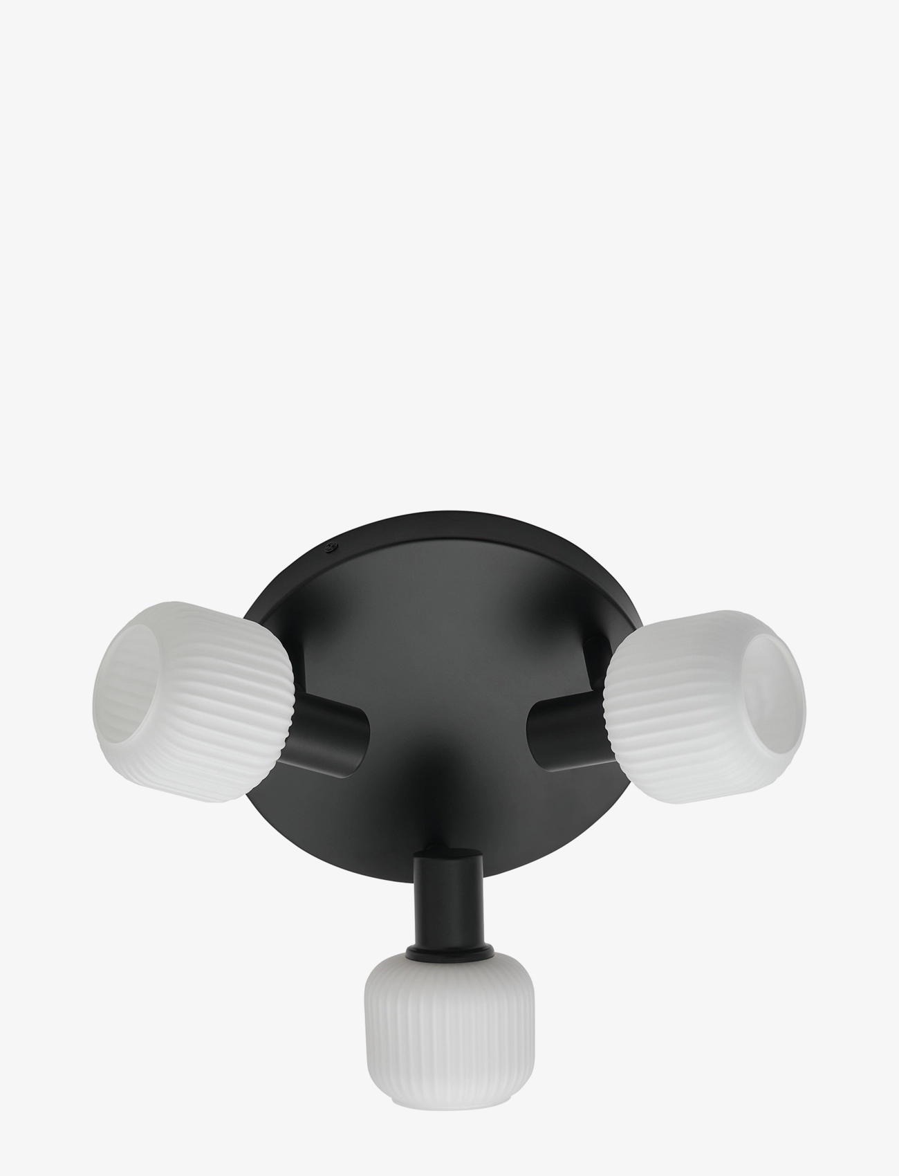 Nordlux Milford Mini 3-Rondel | Loftlampe, Spotlight, Sort, Str: Ø 25 cm