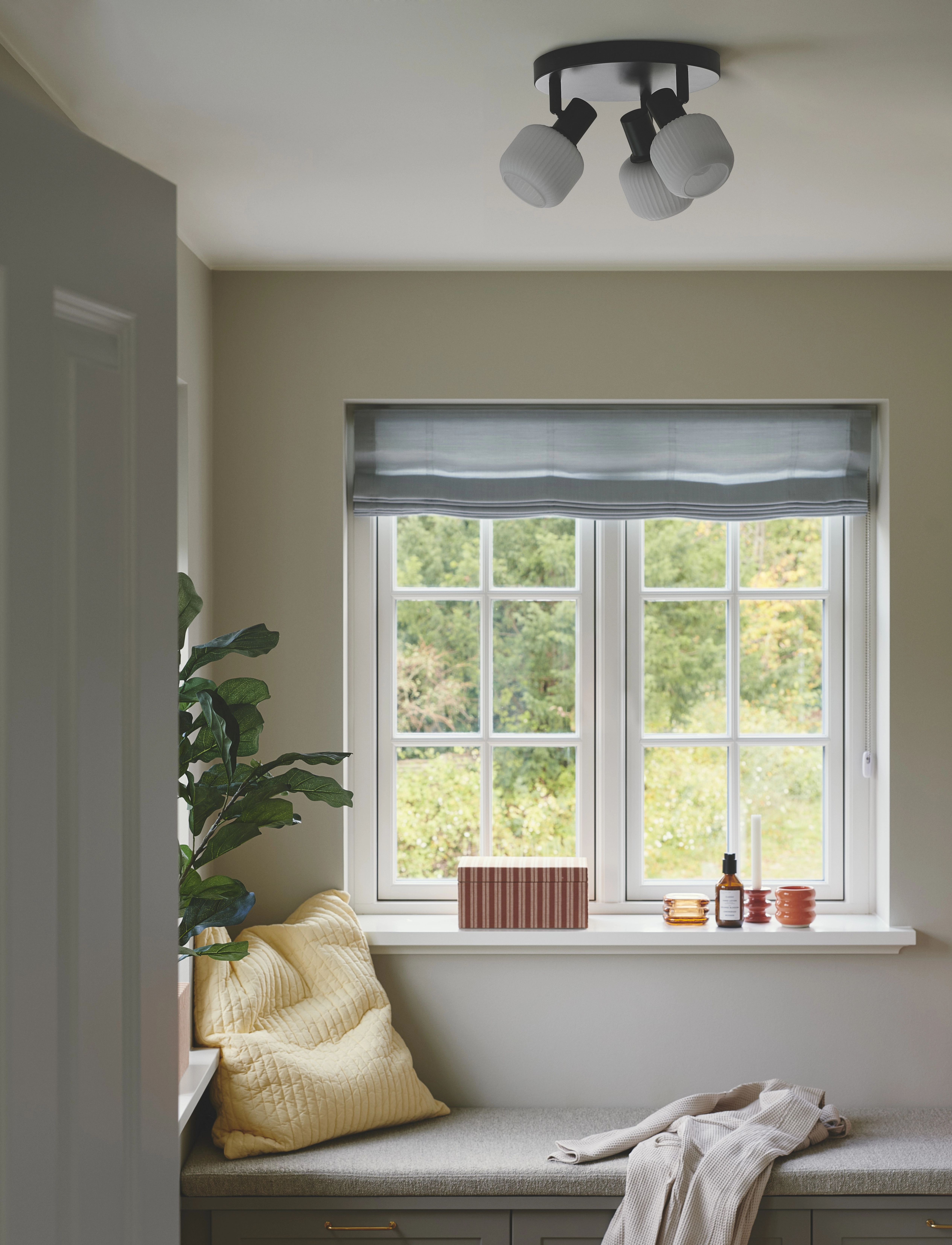 Nordlux Milford Mini 3-Rondel | Loftlampe, Ø 25 cm, Ceiling Lamps, Schwarz - Spotlights, Homeware