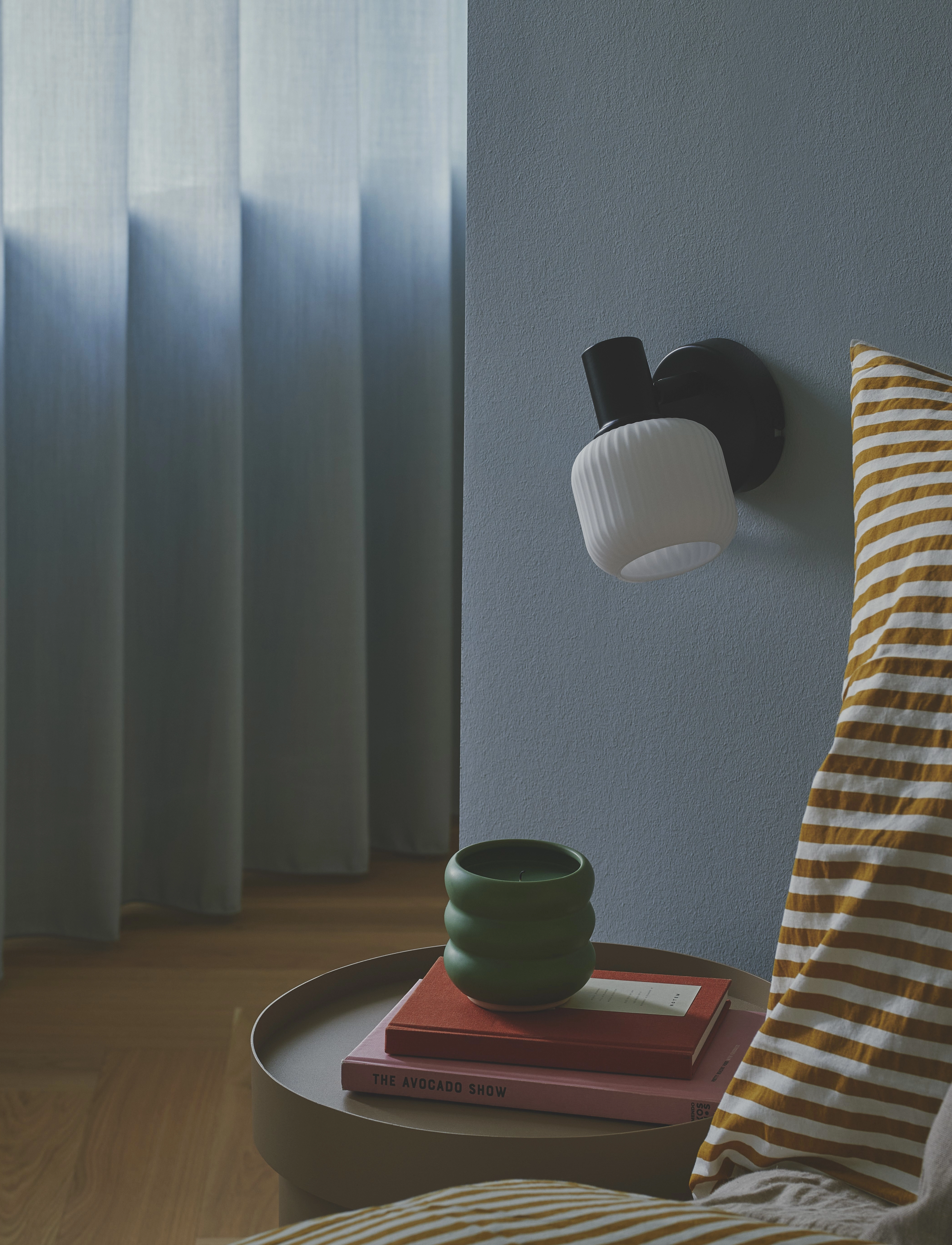 Nordlux Milford Mini | Væglampe, Ø 10 cm, Lamps, Schwarz - Wall Homeware
