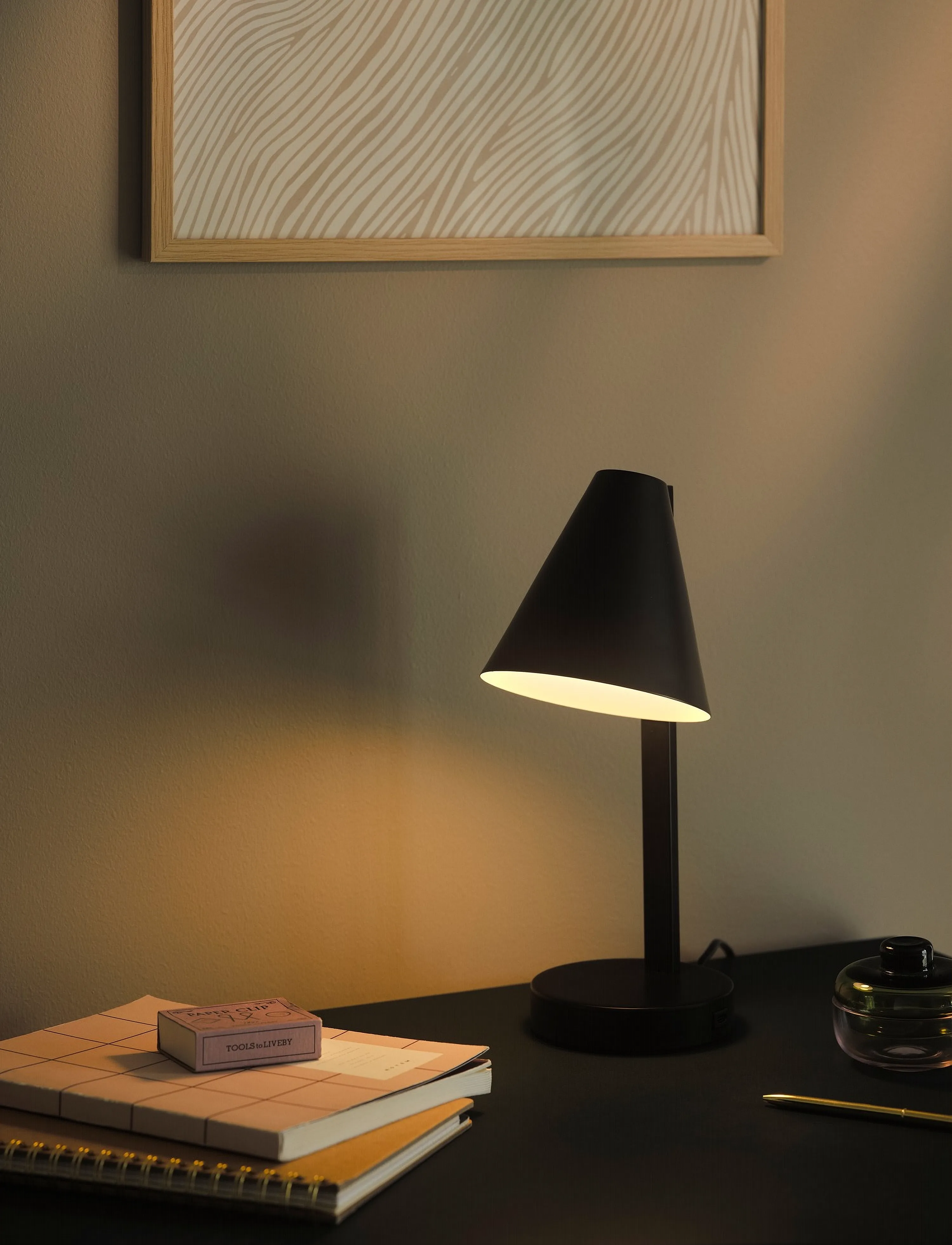 Nordlux Wilmer | Bordlampe, H32.9 cm, Lamps, Schwarz - Table Homeware