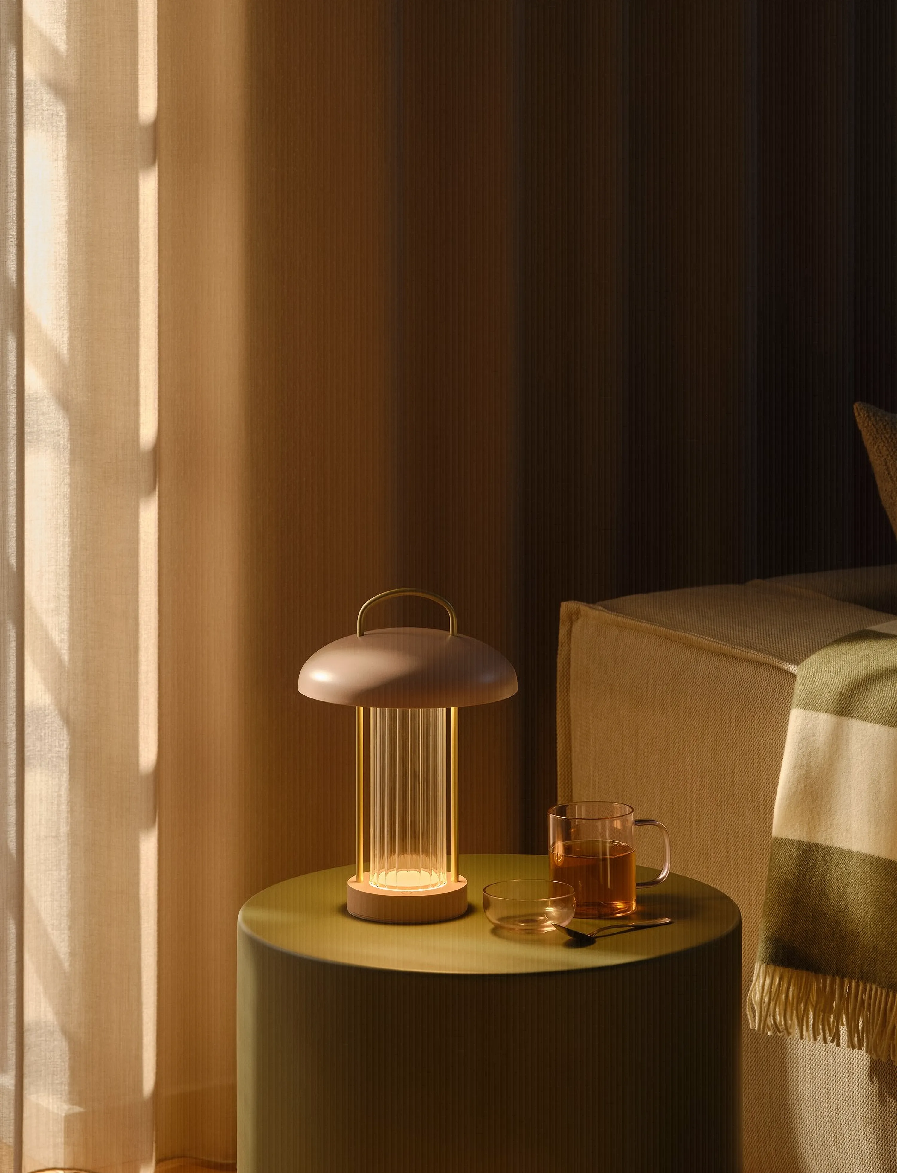 Nordlux Mirano Portable | Bordlampe, H29 cm, Pink, Belysning > Bordlamper, Børn