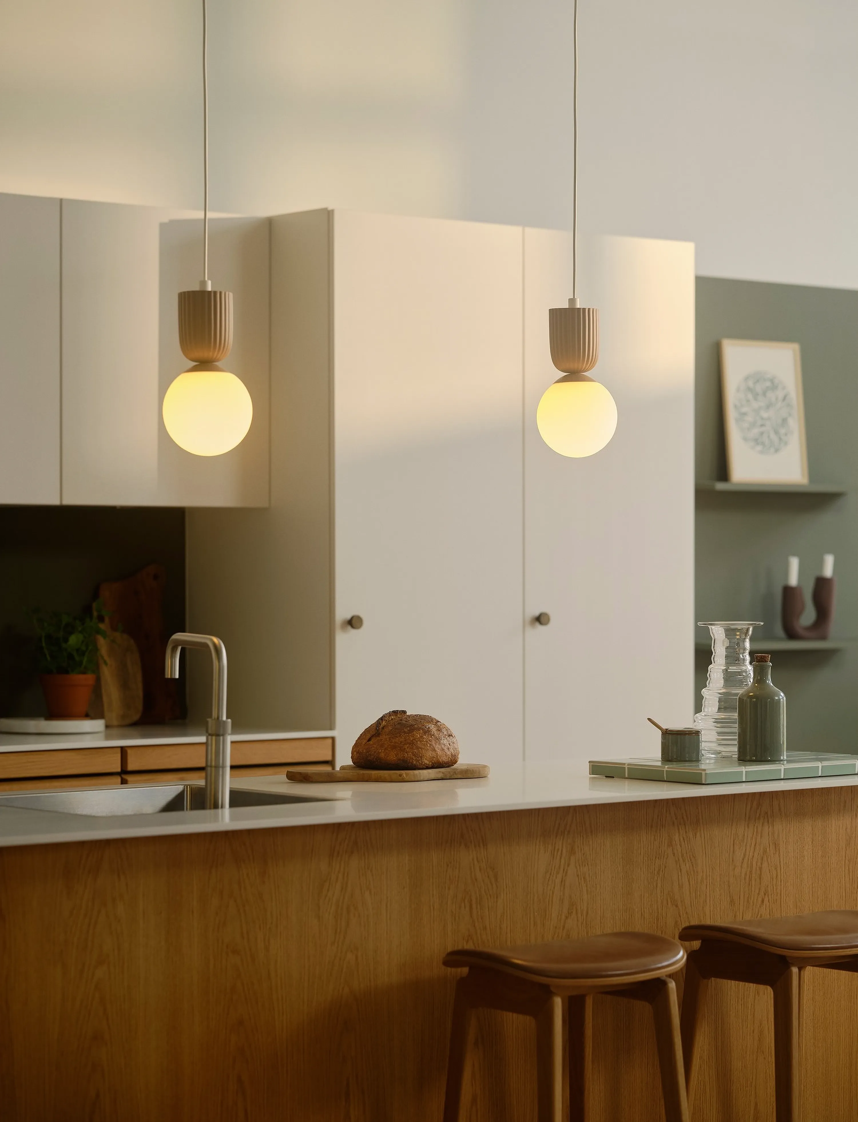 Nordlux Sadie | Pendel, Ø 15 cm, Ceiling Lamps, Braun - Pendant Homeware
