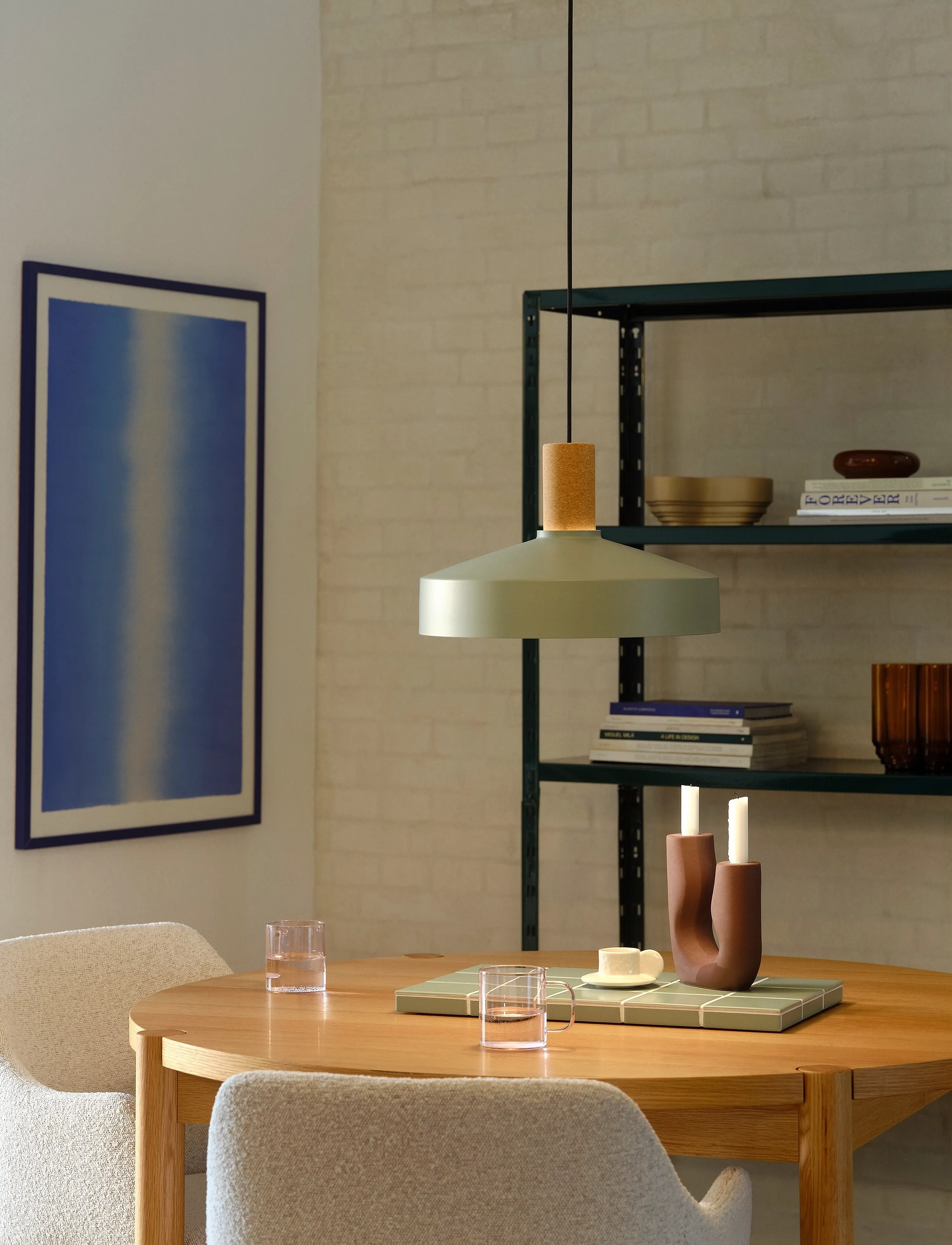 Nordlux Elvas Cork | Pendel, Ø 37.5 cm, Ceiling Lamps, Grün - Pendant Homeware