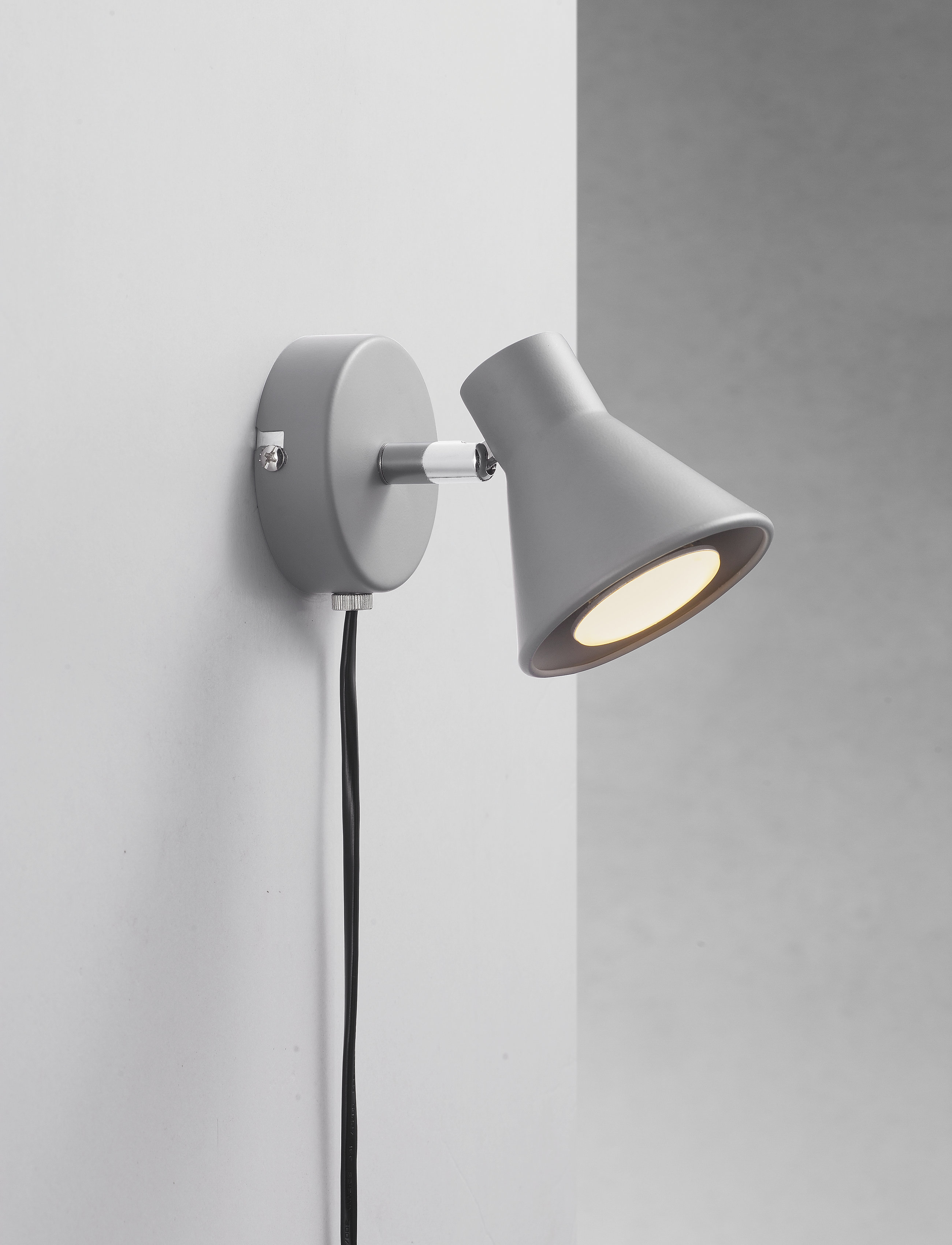 Nordlux Eik/Væg, Ø8.60X11 cm, Lamps, Grau - Wall Homeware