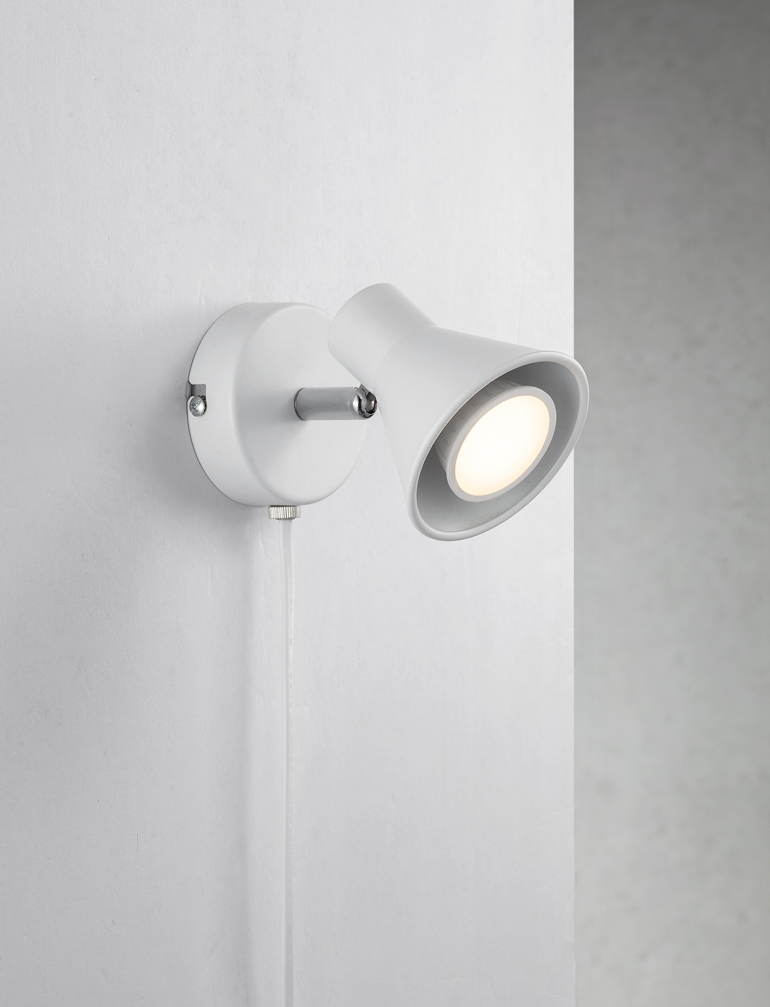 Nordlux Eik/Væg, Ø8.60X11 cm, Lamps, Weiß - Wall Homeware