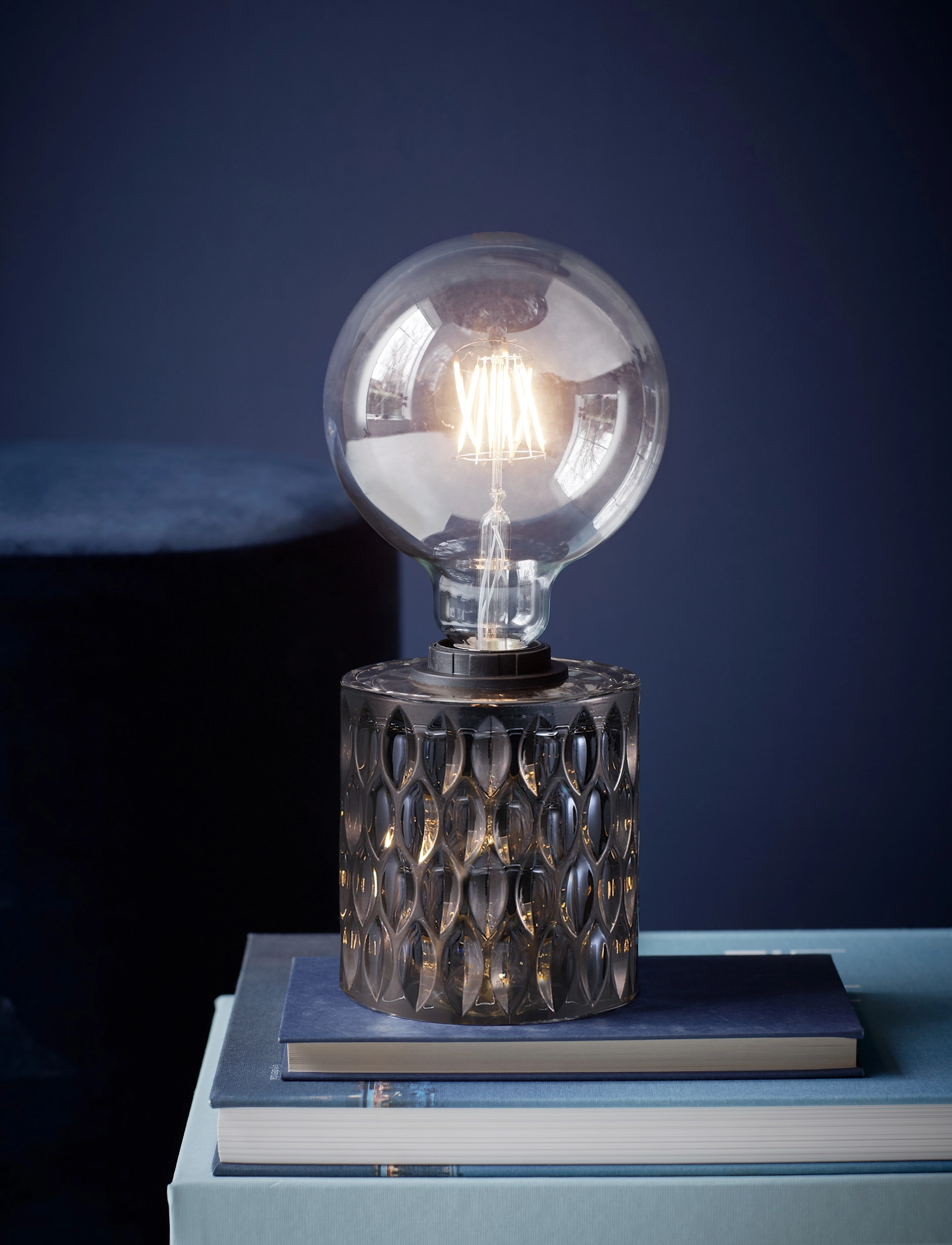 Nordlux Hollywood / Bord, H:12.8 cm, Lamps, Silber - Table Homeware